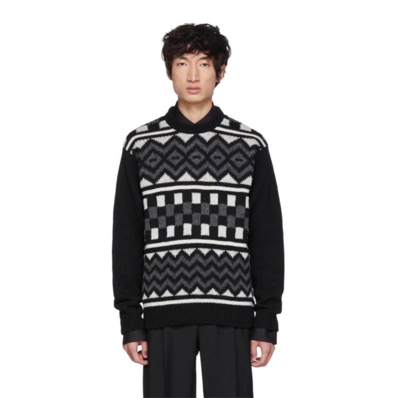 Prada × Raf Simons Last price! 1.4k Prada jacquard wool turtleneck 