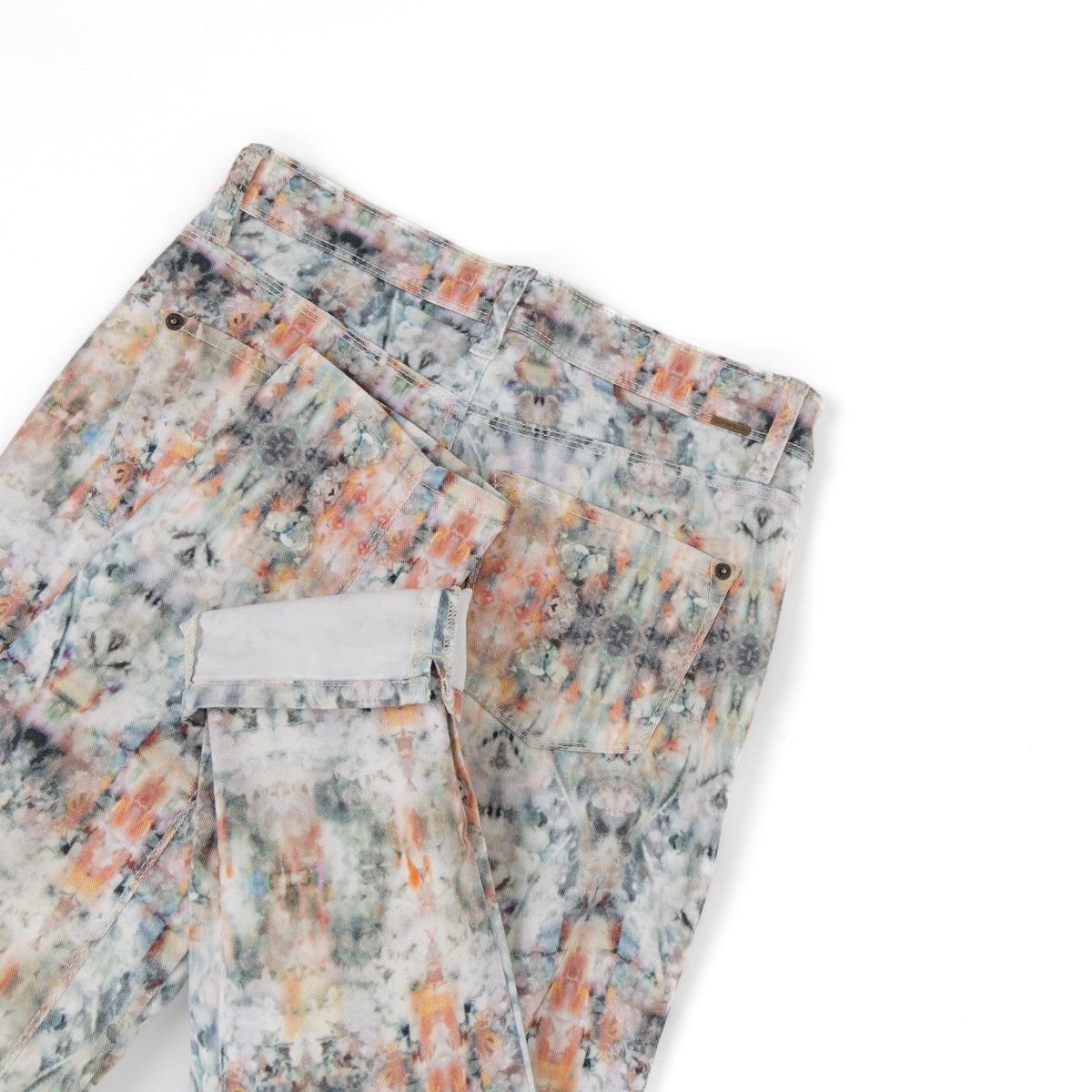 Other Cambio Jeans Piper Short Multicolor Abstract Print Denim Size 28" / US 6 / IT 42 - 4 Thumbnail