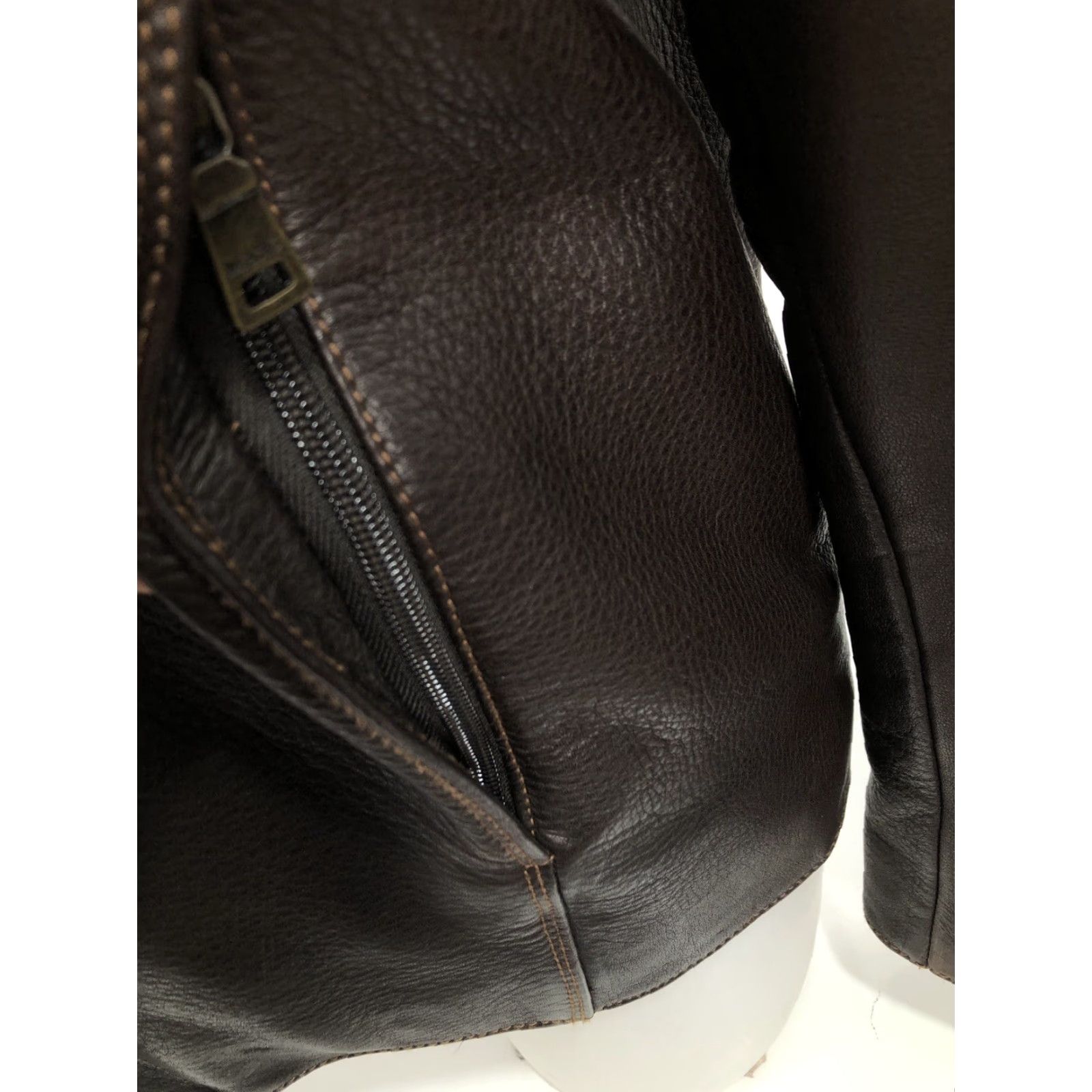 Vintage MARC NEW YORK Mens S LEATHER BOMBER FLIGHT Heavy Jacket EXCELLENT Brown Jacket Bomber Mens S Leather Size US S / EU 44-46 / 1 - 4 Thumbnail