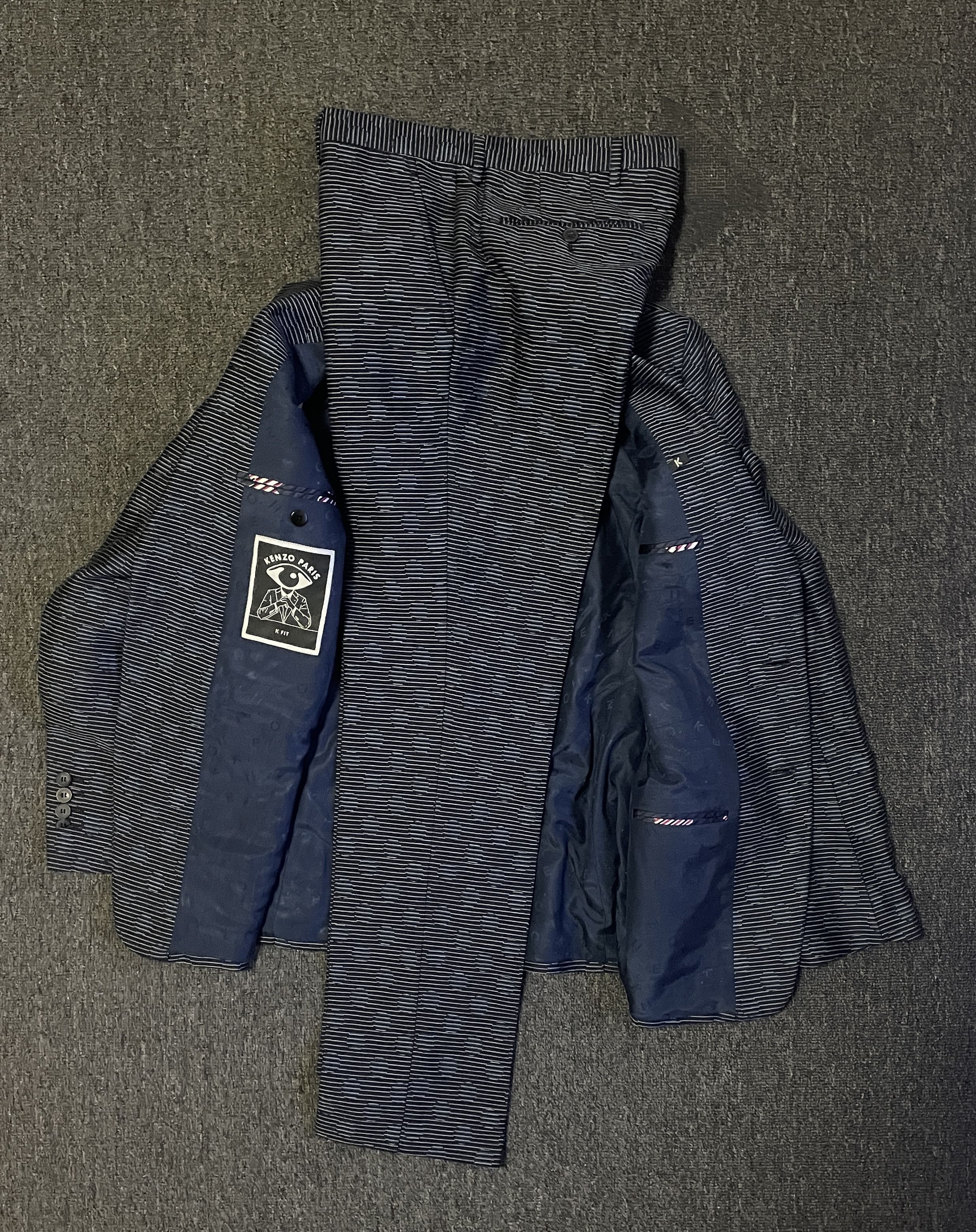 Kenzo Kenzo men's pinstripe suits size 46 Size 46R - 4 Thumbnail