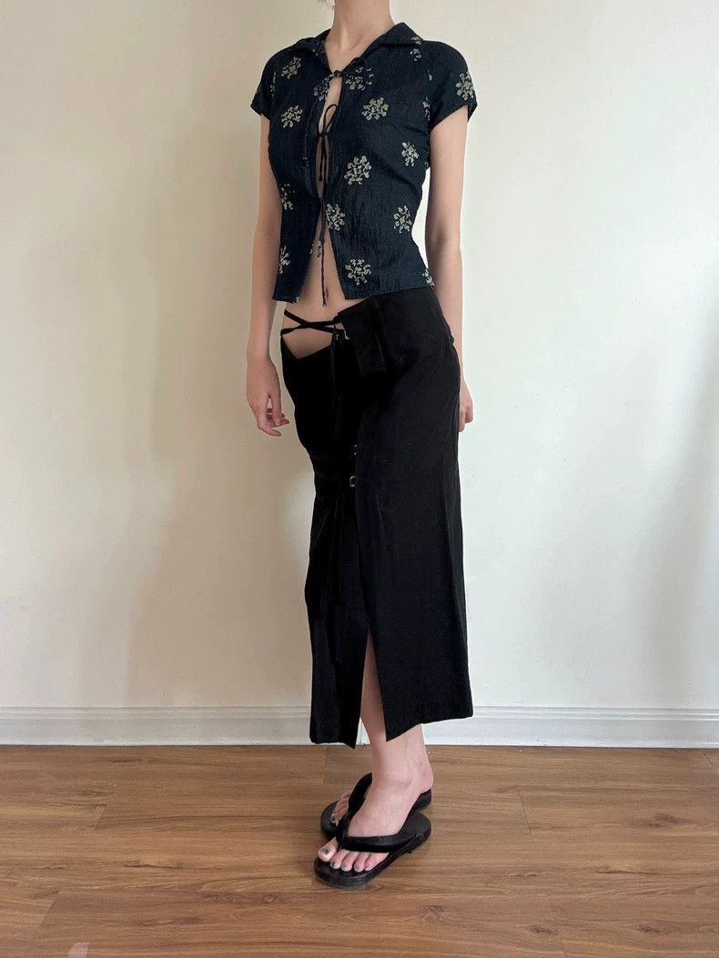 Y's Y's Strap Skirt Size 25" / US 0 / IT 36 - 3 Thumbnail