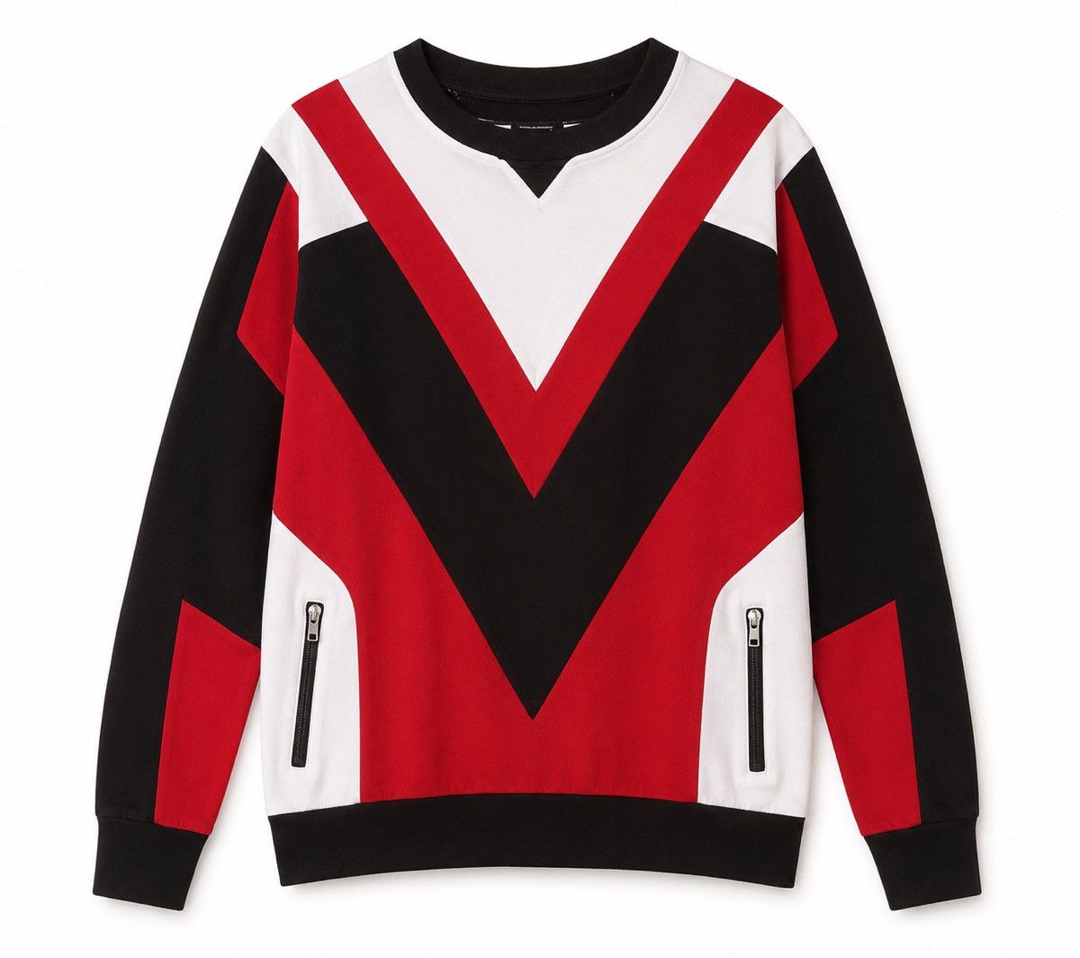 Balmain Balmain Geometric Panel Sweatshirt Size US XL / EU 56 / 4 - 1 Preview