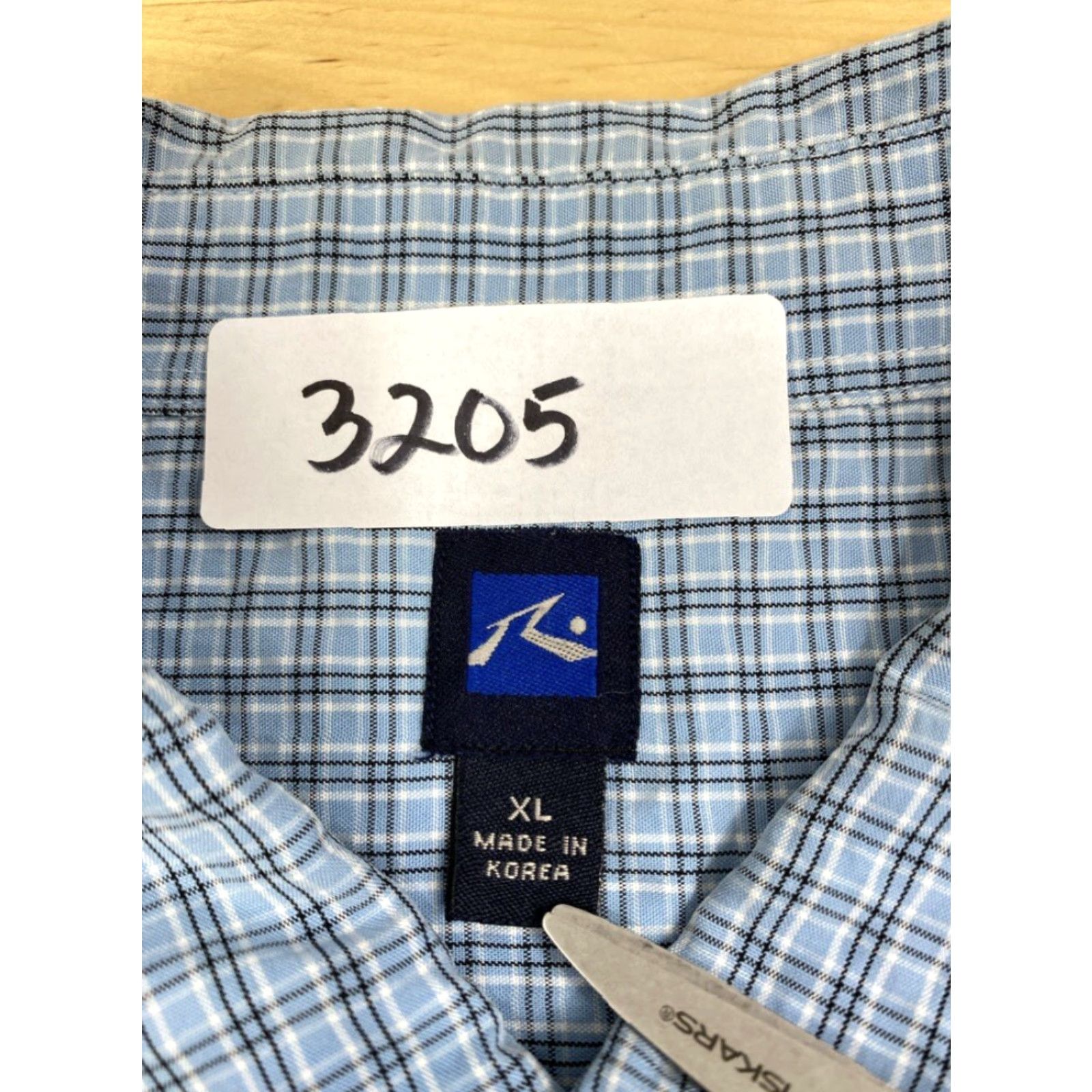 Rusty Rusty Plaid Button-Up Short Sleeve T Shirt XL Mens Blue 90s Classic Button-Down Collar Size US XL / EU 56 / 4 - 3 Thumbnail