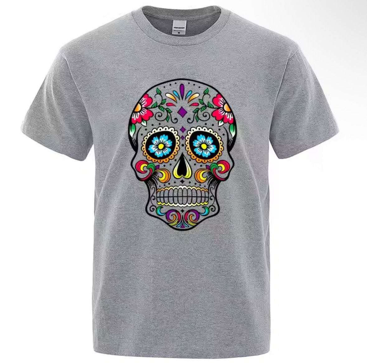 Other Streetwear Fashion Soft Breathable T-Shirt Gray Graphic Tee Size US S / EU 44-46 / 1 - 2 Thumbnail