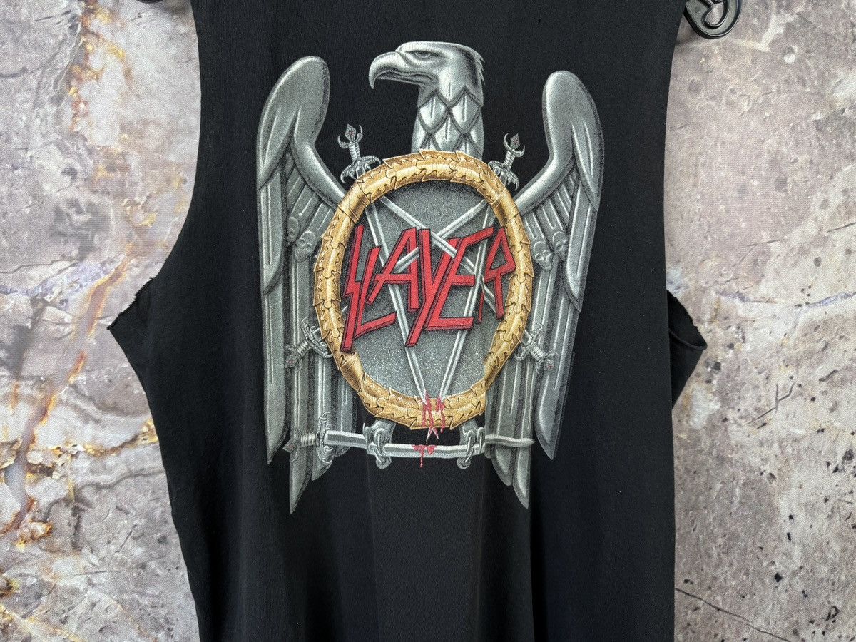 Band Tees Men’s Slayer Sleeveless T-Shirt Rock Band Size Large Size US L / EU 52-54 / 3 - 4 Thumbnail