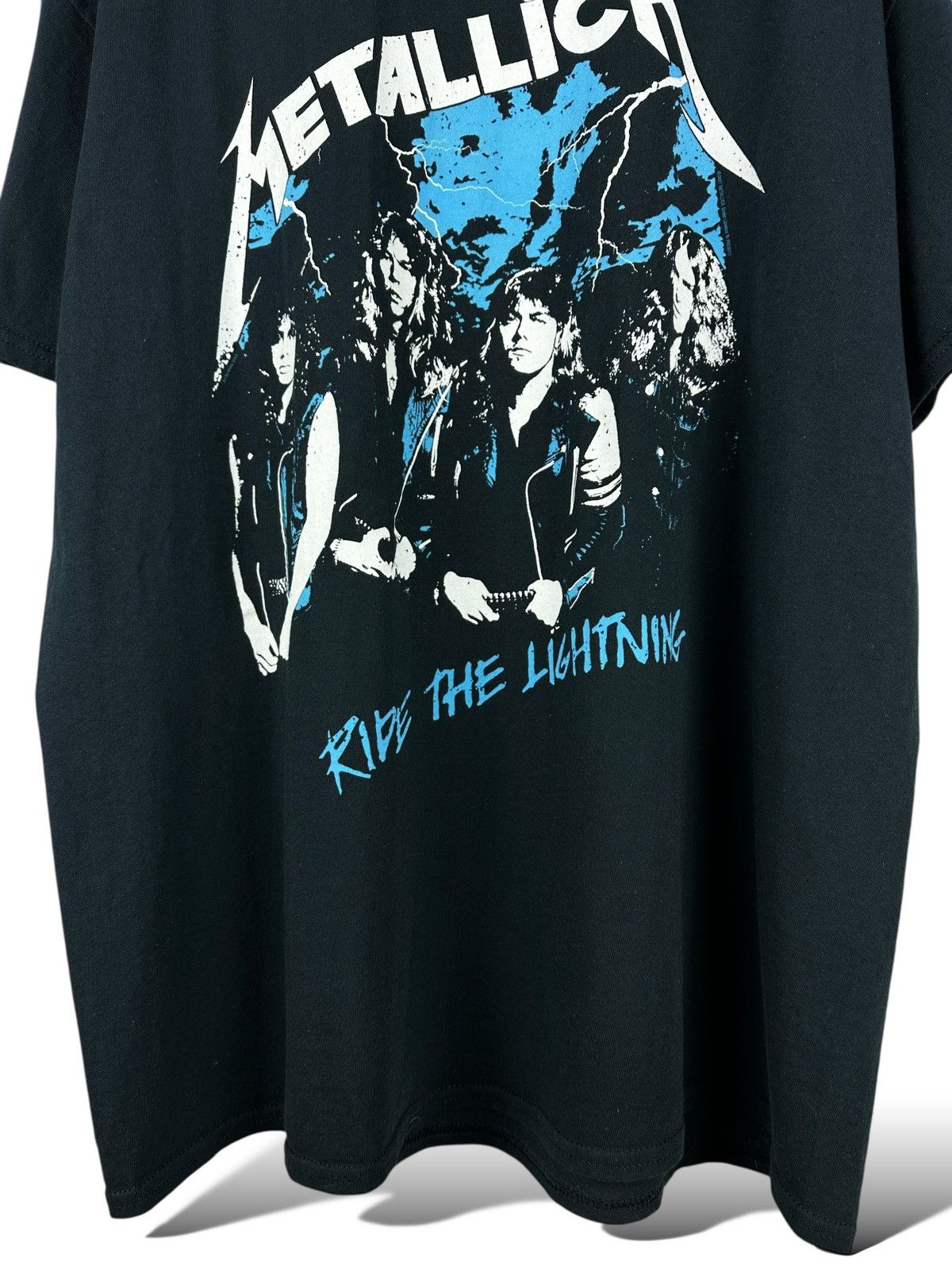Metallica Metallica “Ride The Lightning” Graphic Print Band T-Shirt Size US L / EU 52-54 / 3 - 4 Thumbnail