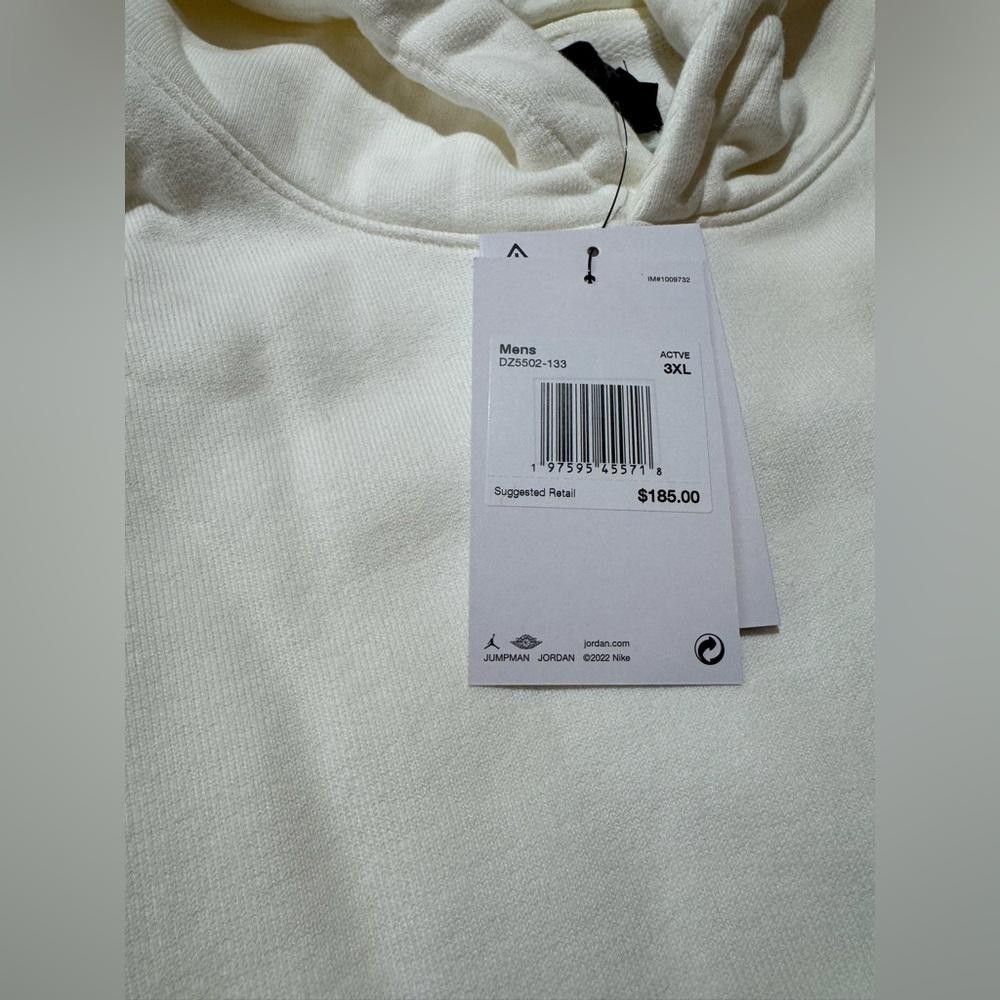 Designer RARE Air Jordan Men's Travis Scott Pullover Sail Hoodie Size US XXL / EU 58 / 5 - 2 Thumbnail
