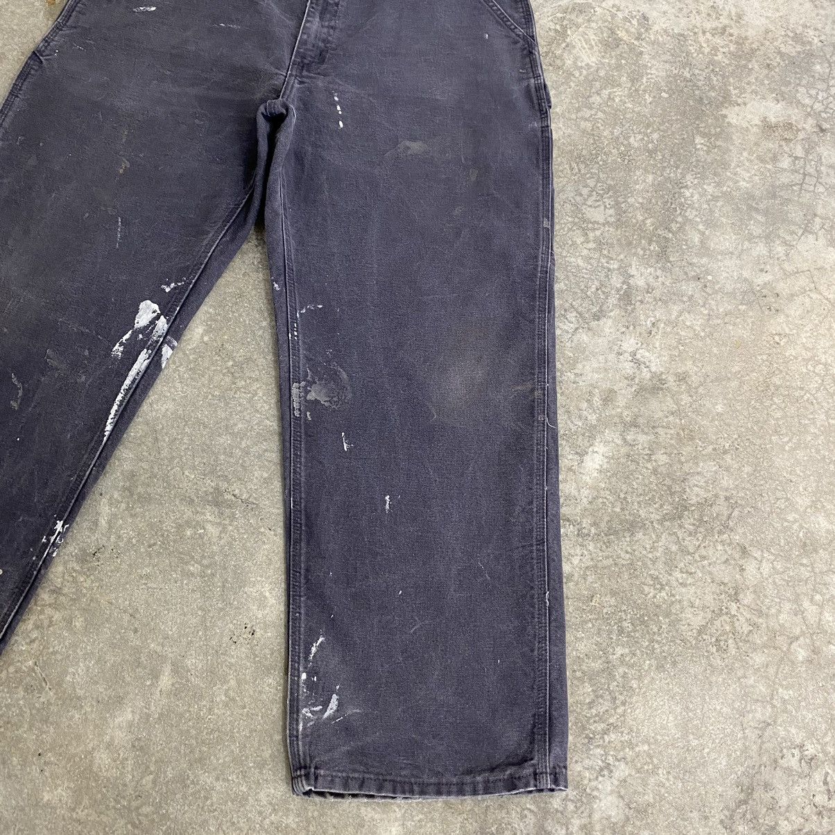 Carhartt VTG Carhartt Faded Petrol Blue Spaltter Carpenter Work Pants Size US 38 / EU 54 - 6 Thumbnail