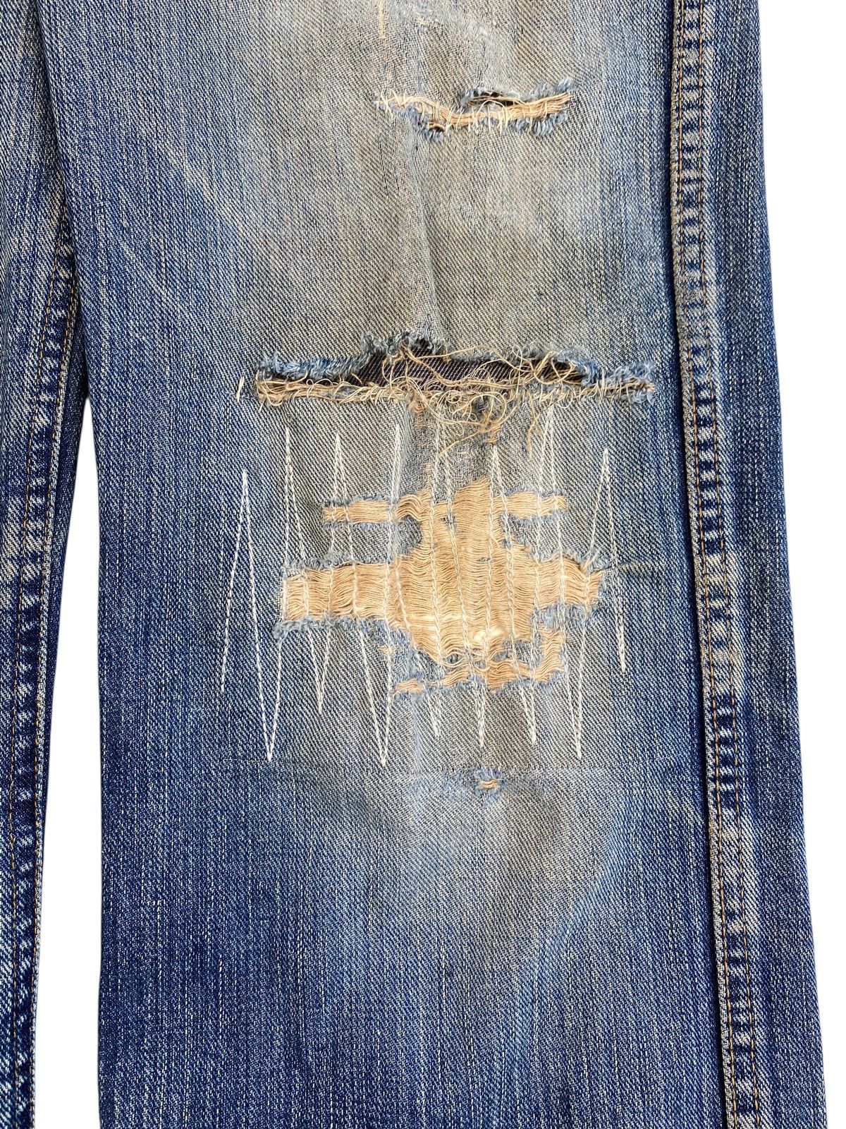 Japanese Brand Cosmic Wonder Jeans Distressed Mudwash Regular Fit Denim Size US 32 / EU 48 - 9 Thumbnail