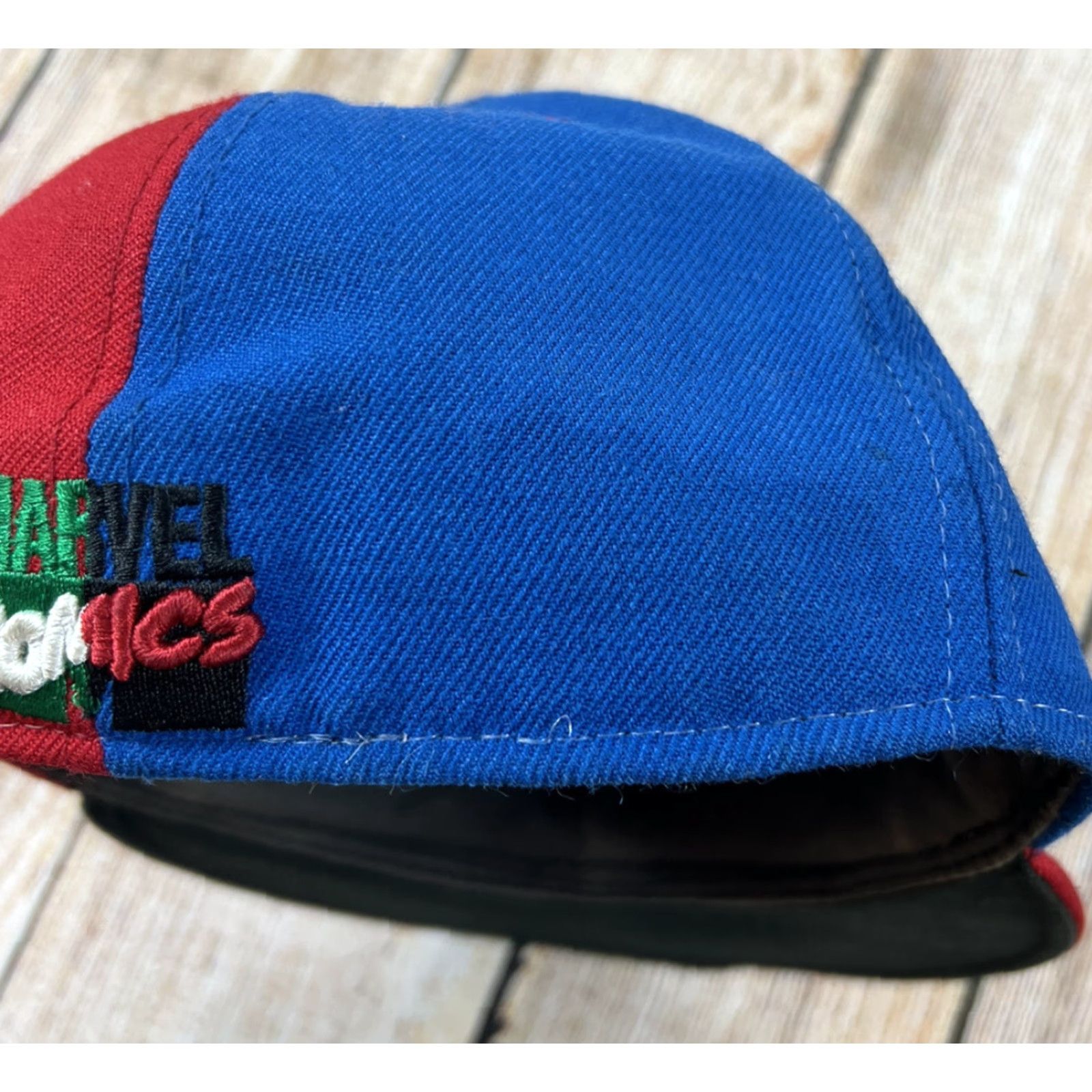 New Era New Era 59 Fifty Marvel Comics Captain America VS Skull Hat Baseball Cap Wool Fitted 7 1/4 Blue Red Green Mens Mens Cap Size ONE SIZE - 7 Thumbnail
