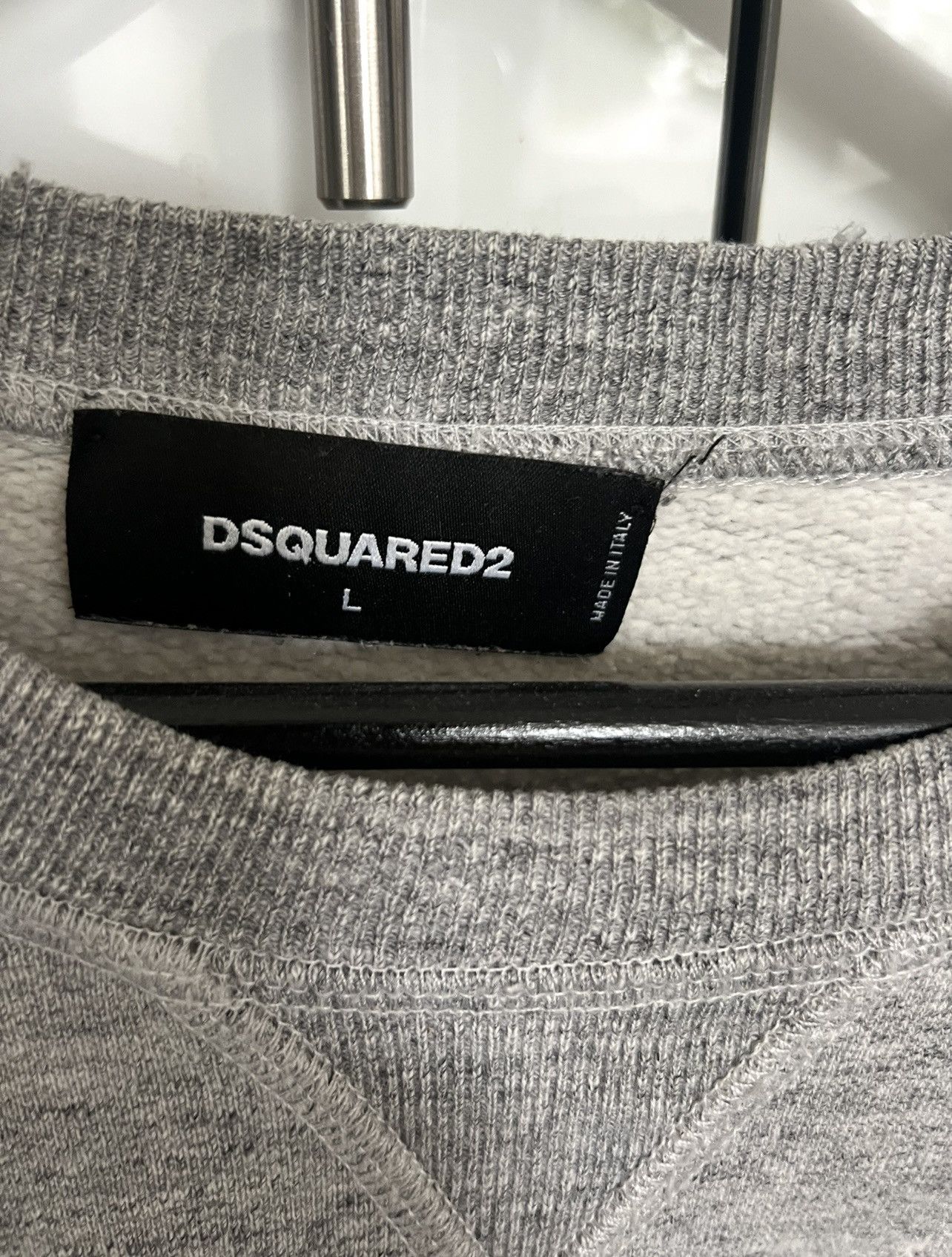 Dsquared2 Dsquared2 Mens Sweatshirt Grey Luxury Size US L / EU 52-54 / 3 - 3 Thumbnail