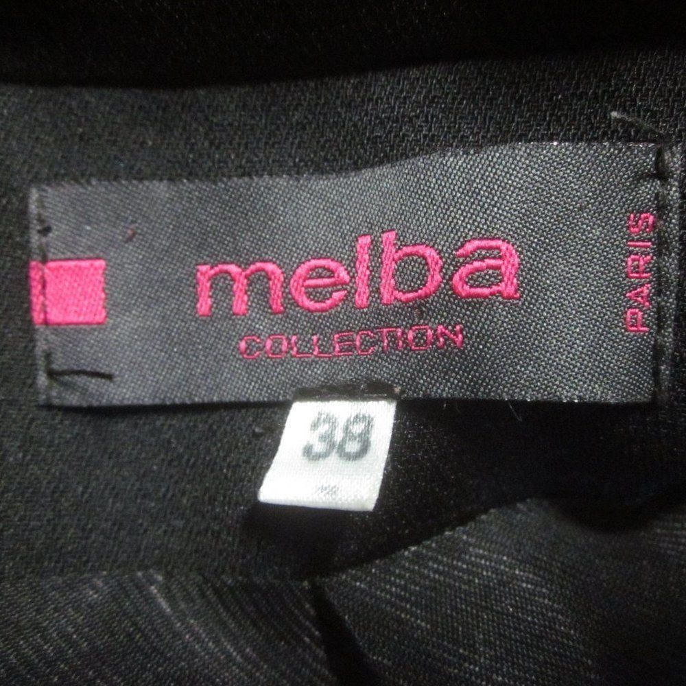 Vintage Womens Black Blazer Melba Vintage Made in France Size 38 Fi Size S / US 4 / IT 40 - 4 Thumbnail