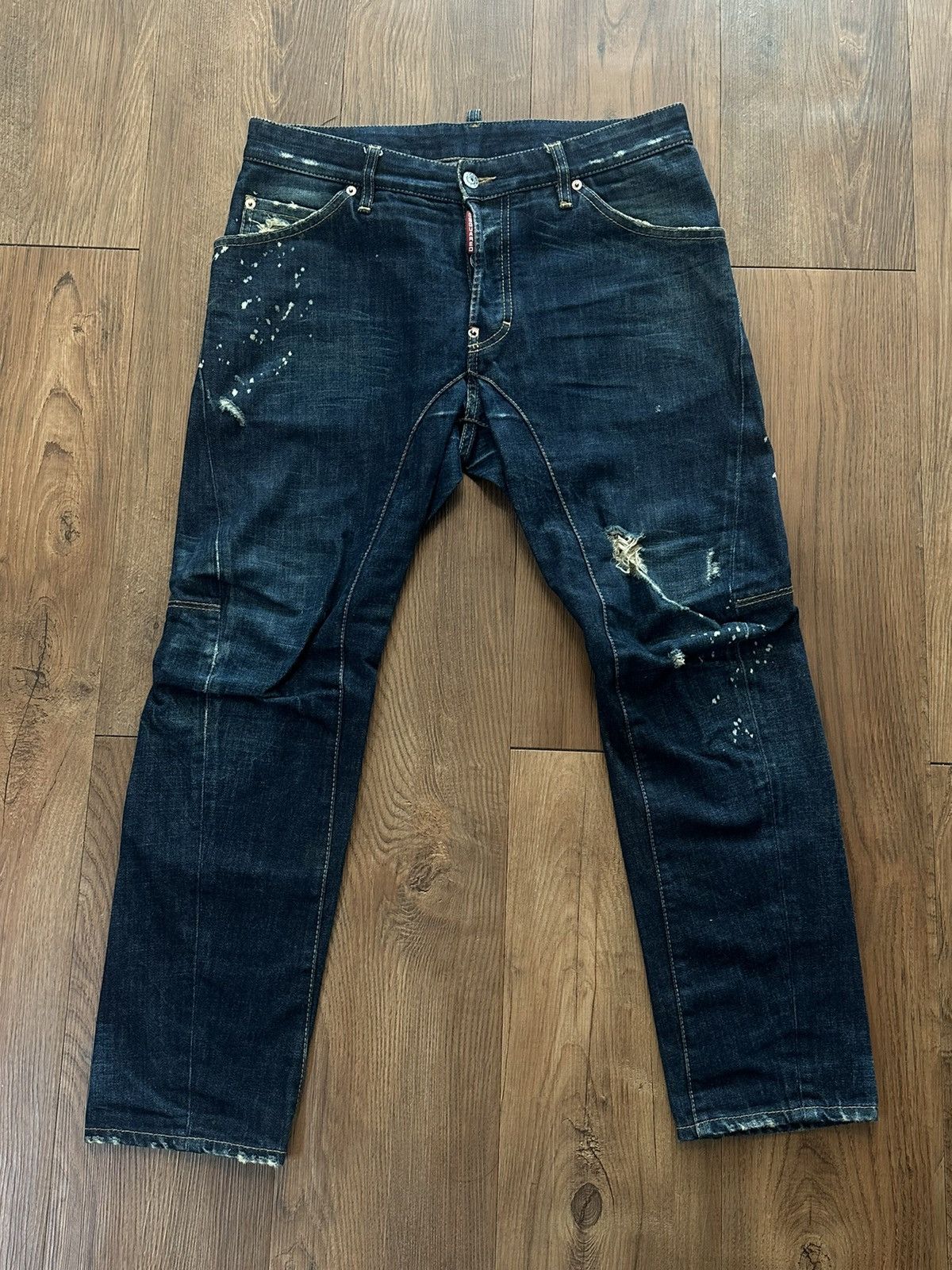 image of Dsquared2 Biker Jeans in Dark Navy, Men's (Size 32)