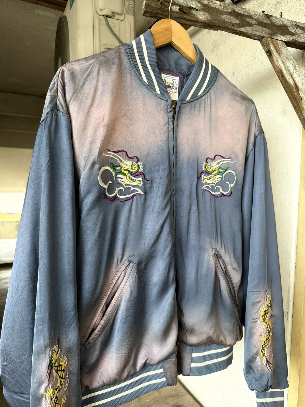 McGregor Rare🔥 McGregor Faded Sun Style Embroidery Sukajan Jacket Size US L / EU 52-54 / 3 - 7 Thumbnail