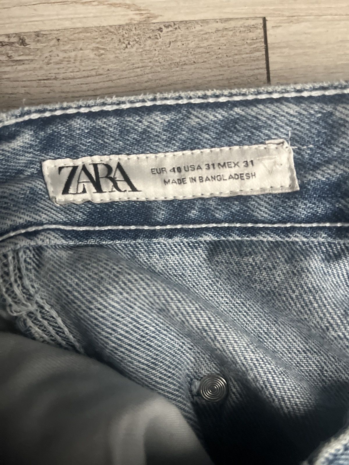 Zara VINTAGE BAGGY ZARA CARPENTER JEANS Size US 31 - 3 Thumbnail