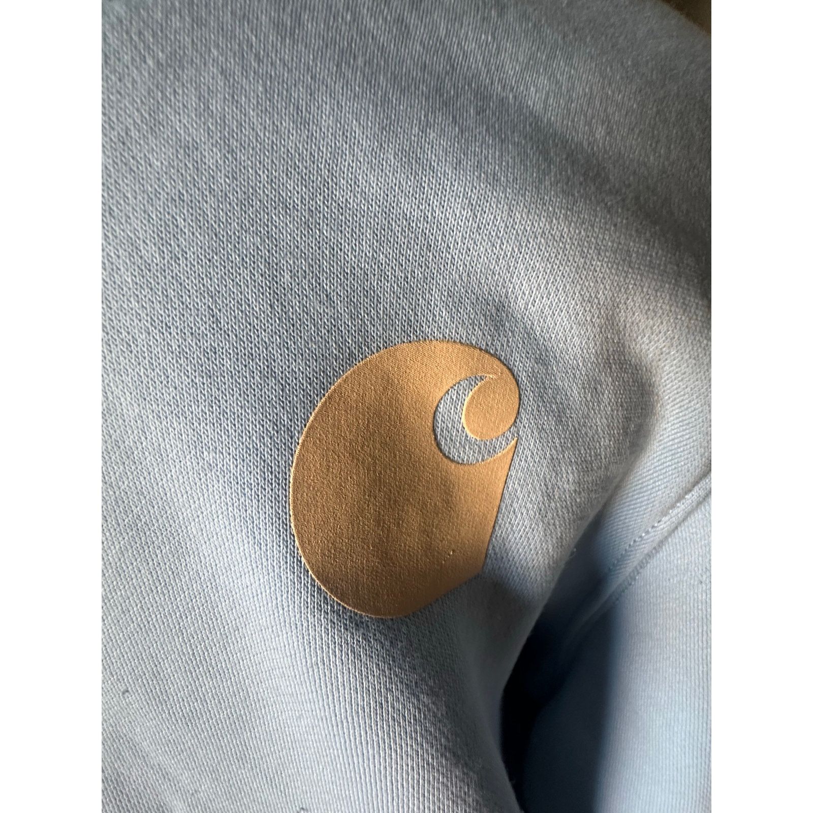 Carhartt Carhartt Light Blue Graphic Hoodie Relaxed Fit | Logo Sleeve Size L / US 10 / IT 46 - 3 Thumbnail