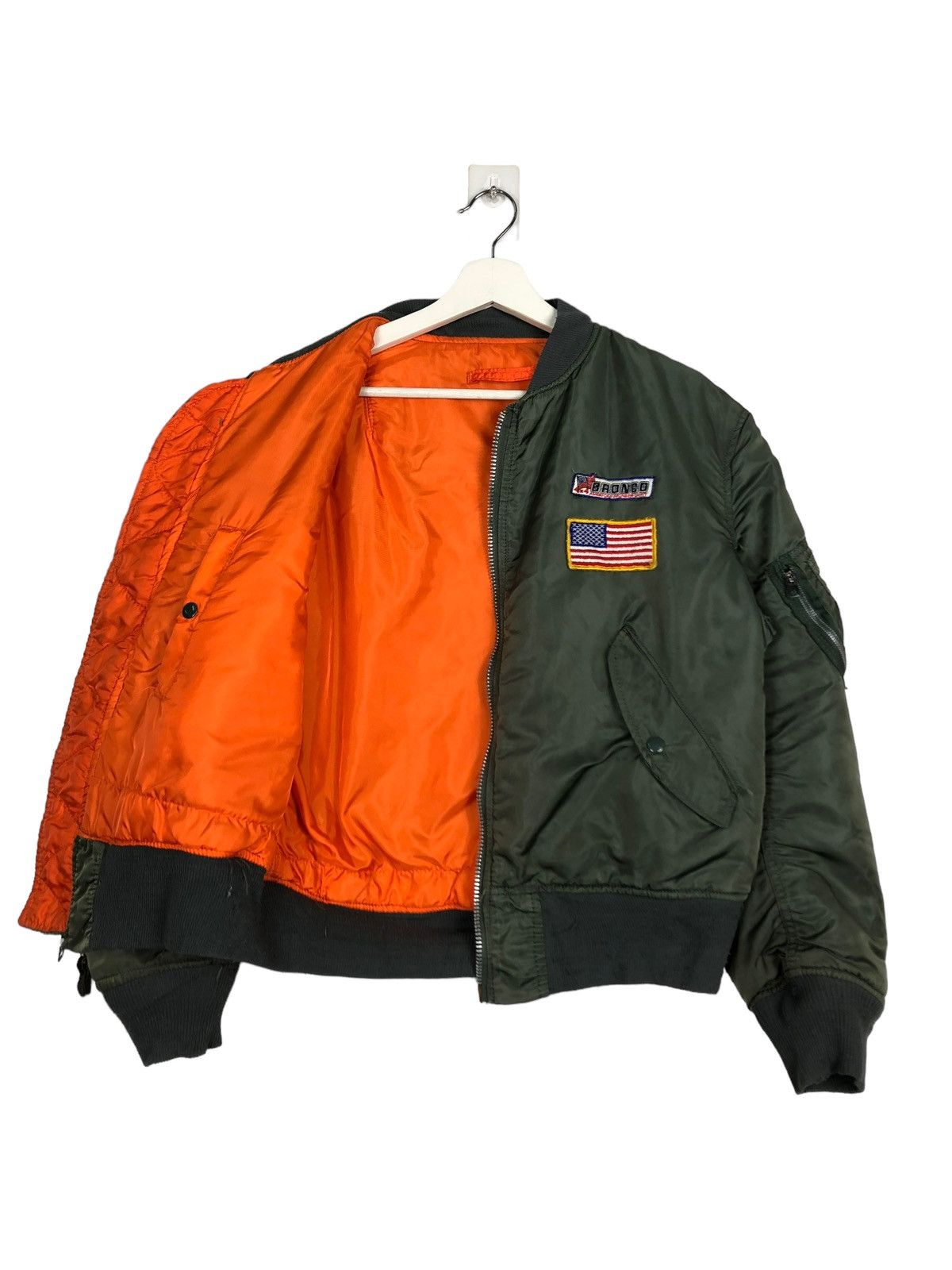 Alpha Industries 🔥 1970s VINTAGE RIOT RIOT ALPHA BOMBER JACKET MADE IN USA Size US M / EU 48-50 / 2 - 9 Thumbnail