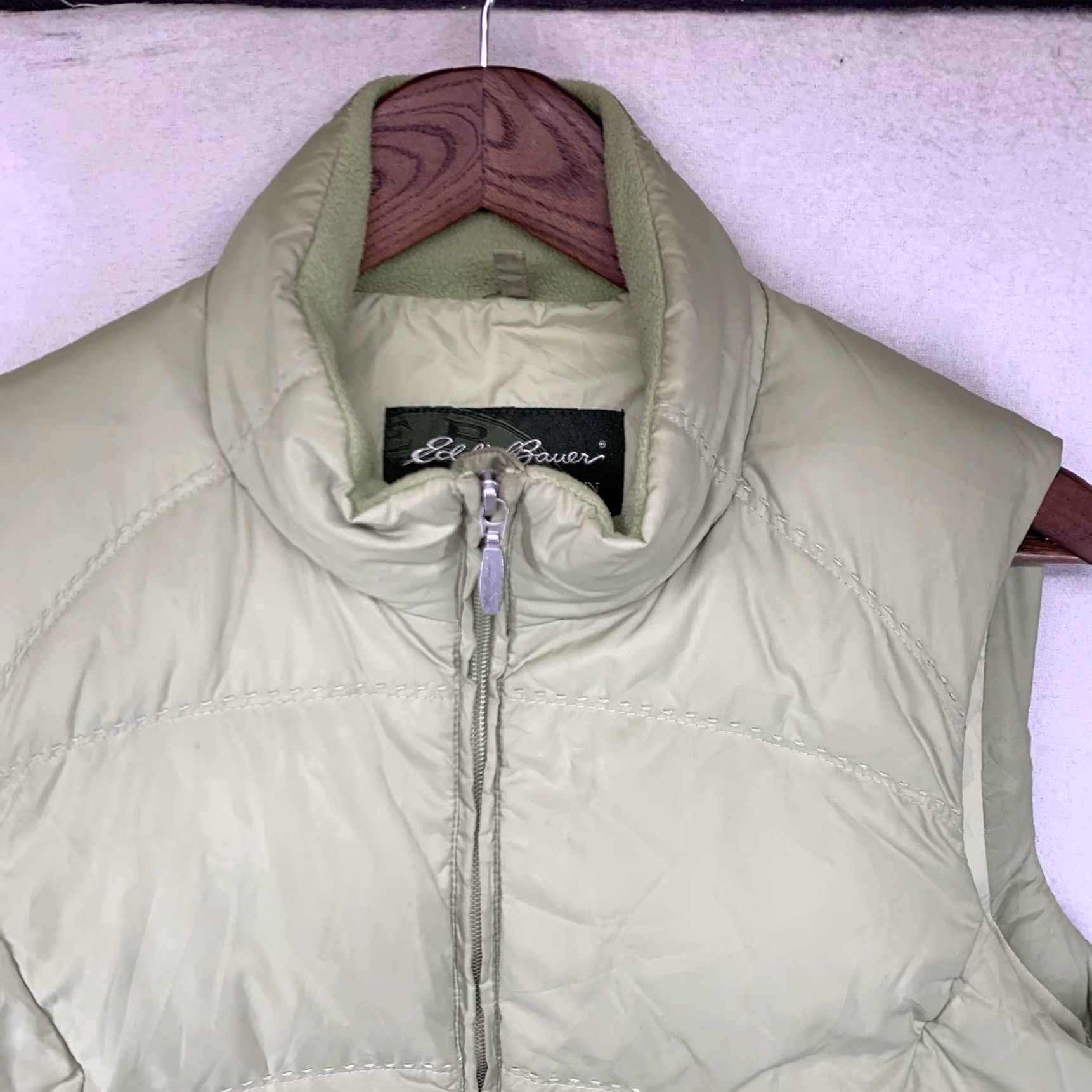 Eddie Bauer Eddie Bauer Puffer Vest Mens Medium Tall Light Lime Green Premium Goose Down Size US M / EU 48-50 / 2 - 5 Thumbnail