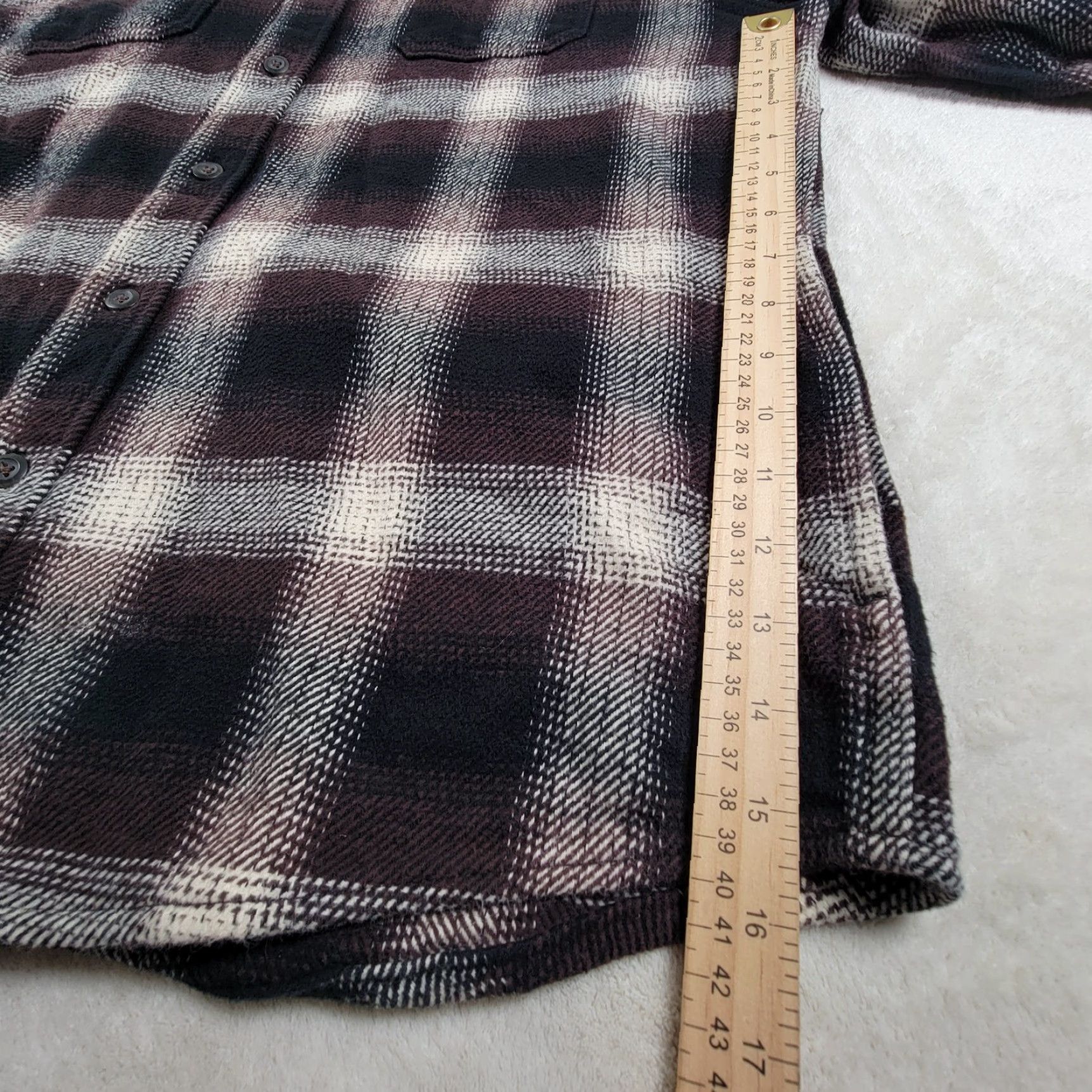 Orvis Orvis Mens Big Bear Flannel Shirt XL Brown White Plaid Cotton Button Front Shirt Mens XL Brown Plaid Cotton Flannel Button-Up Size US XL / EU 56 / 4 - 7 Thumbnail