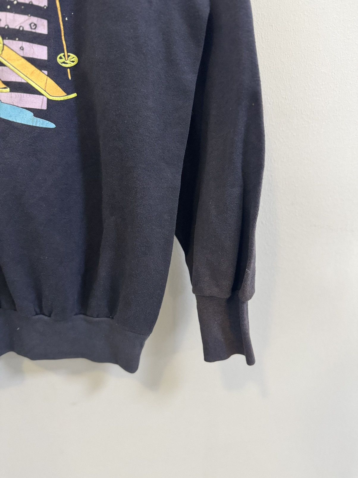 Hanes × Vintage DOWNHILL FREAK 80s Mickey Mouse Ski vintage crewneck Size US XL / EU 56 / 4 - 2 Thumbnail
