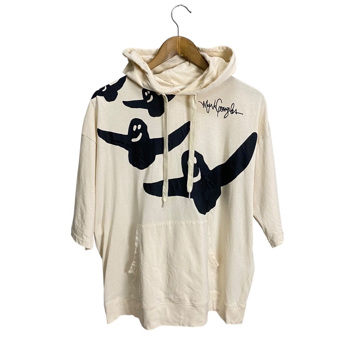 Japanese Brand Mark Gonzales ghost print short sleeve hoodie Size US M / EU 48-50 / 2 - 1 Thumbnail