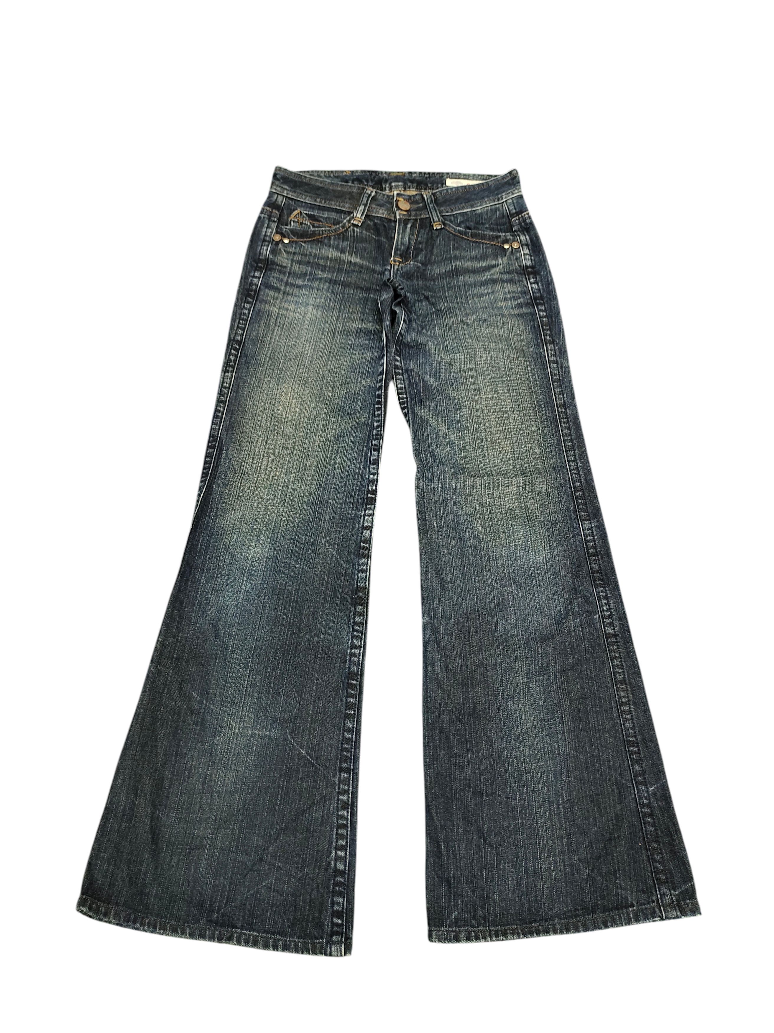 Le Grande Bleu (L.G.B.) Flare Jeans Brappers Embroidered Denim Bootcut Low Rise Size US 27 - 8 Thumbnail