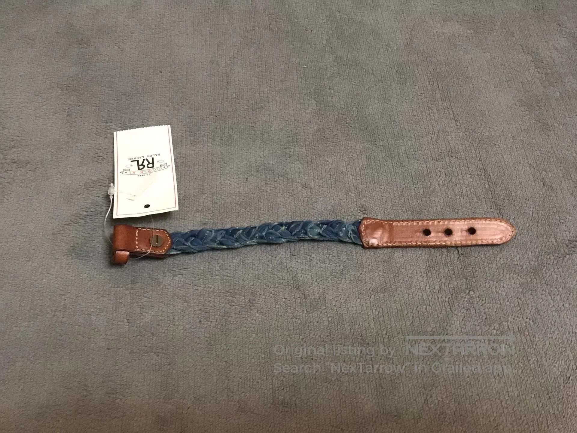 RRL Ralph Lauren RRL Double RL Blue Dyed Wristband. Size ONE SIZE - 2 Thumbnail