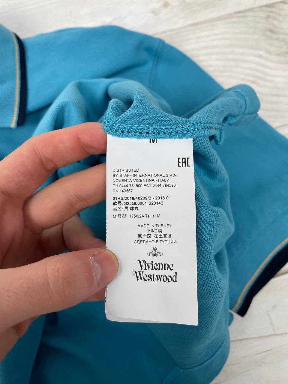 Vivienne Westwood Vivienne Westwood Polo Shirt Logo Orb Basic Blue Size US M / EU 48-50 / 2 - 7 Thumbnail
