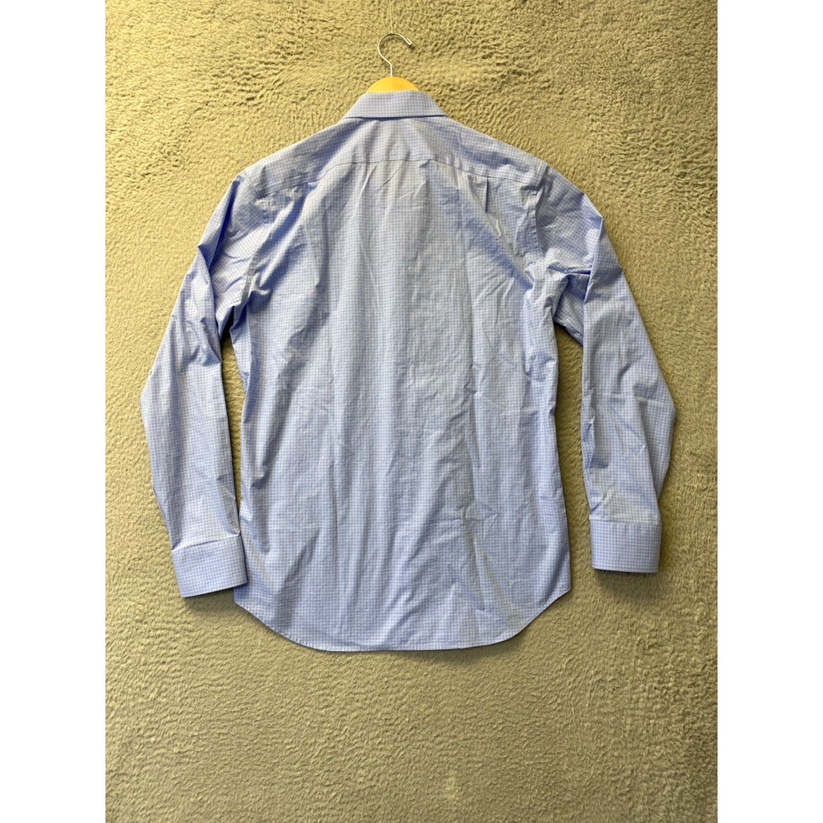 J.Crew J.CREW Flex Button Shirt Mens MEDIUM Light Blue Check Long Sleeve Button-Up Casual Regular Oxford Stretch Modern Classic Size US M / EU 48-50 / 2 - 8 Thumbnail