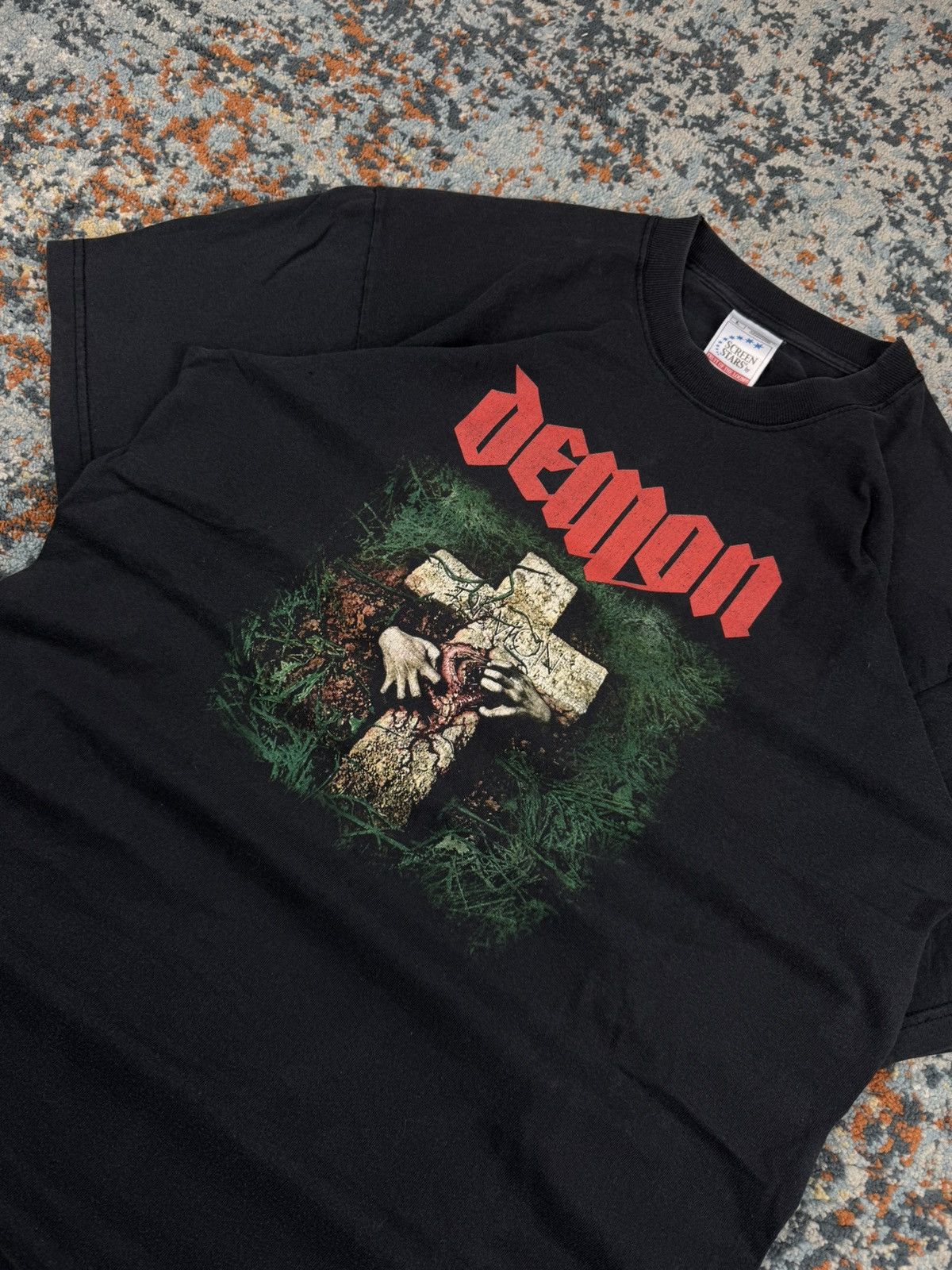 Band Tees RARE! Vintage 90s Demon night of the demon metal band tee Size US L / EU 52-54 / 3 - 5 Thumbnail