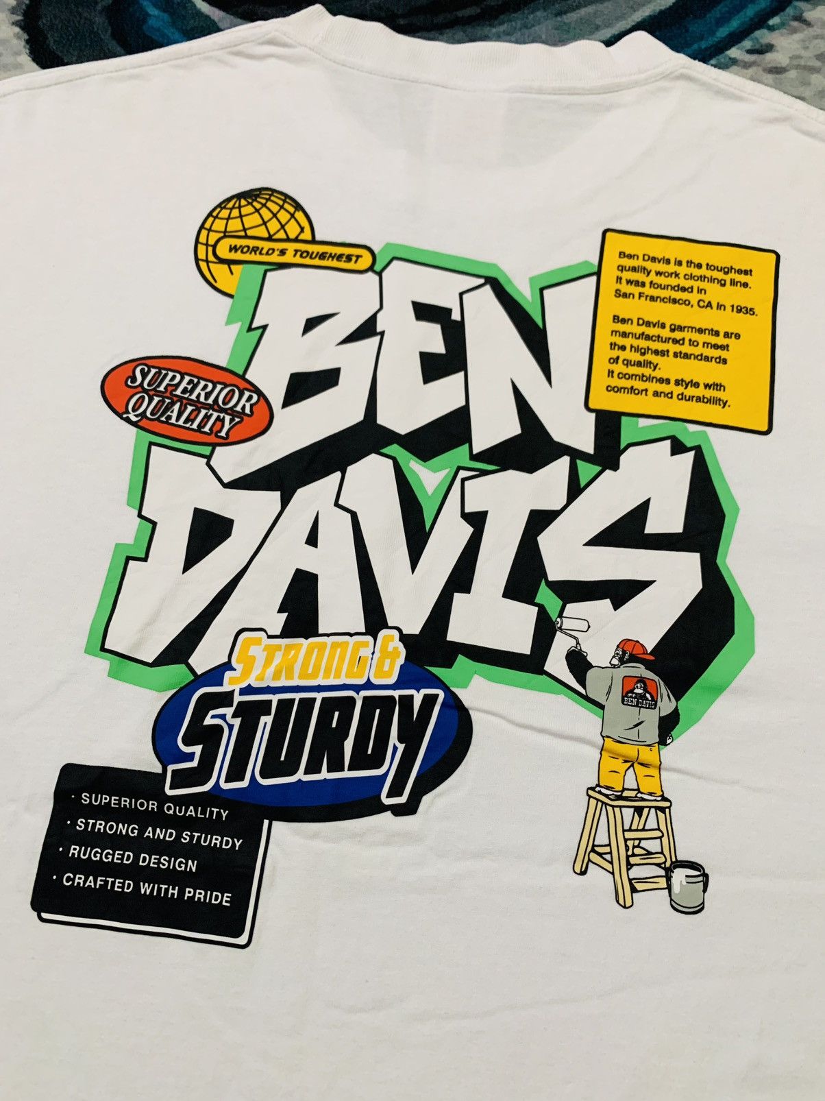 Ben Davis Ben Davis Strong & Sturdy Streetwear Tee Size US XL / EU 56 / 4 - 8 Thumbnail