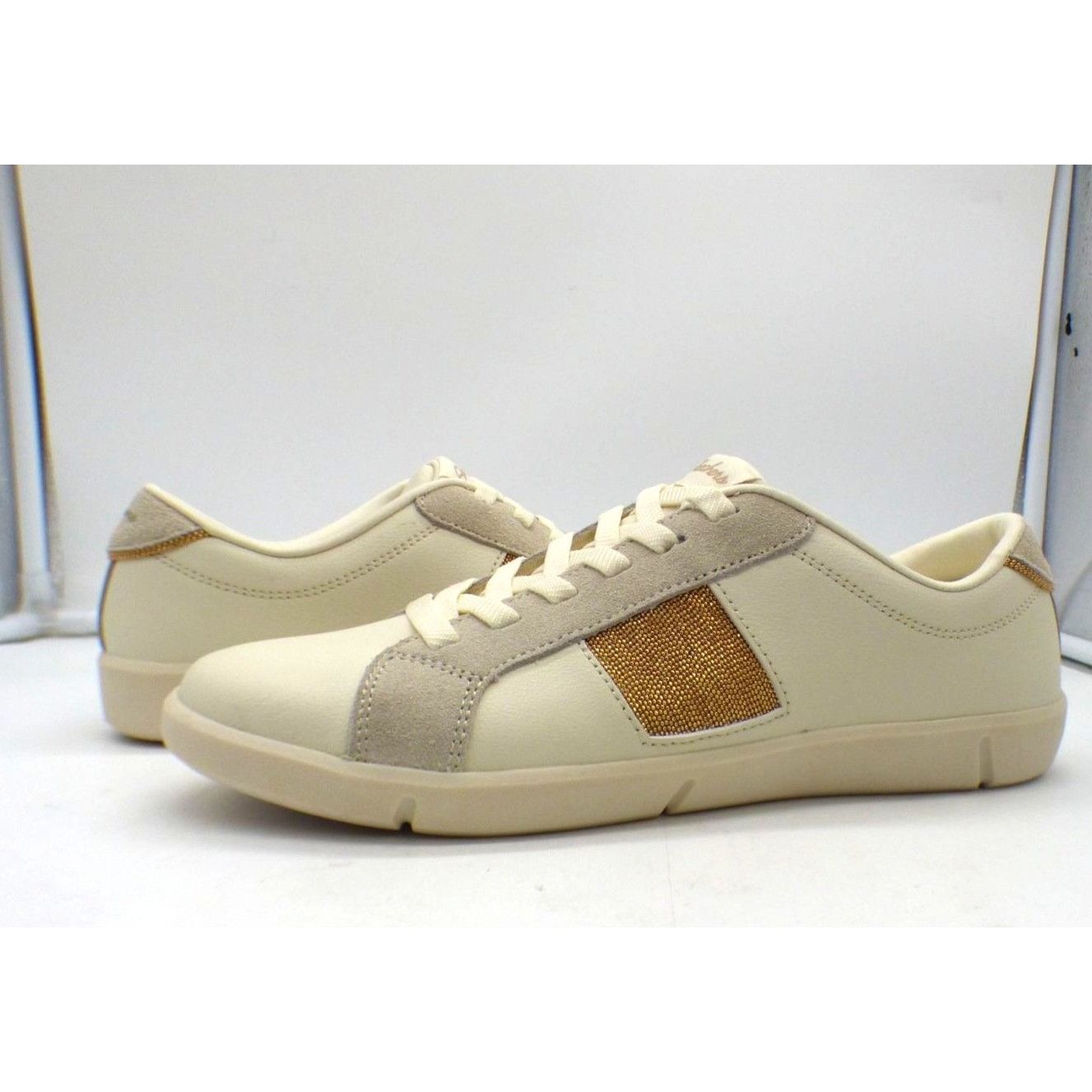 SKECHERS Skechers Breeze St. Shimmery Skies Women’s Leather Sneakers, Size US 9.5 / IT 39.5 - 1 Thumbnail