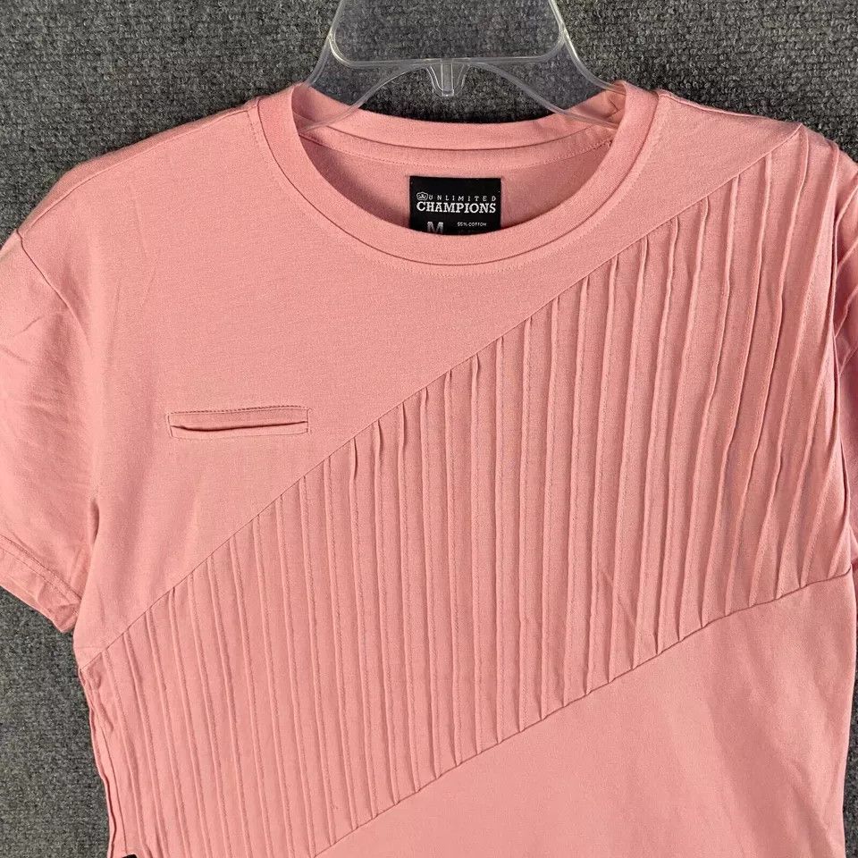 Other Unlimited Champions T-Shirt Men's Medium Short Sleeve Pink M Size US M / EU 48-50 / 2 - 2 Thumbnail
