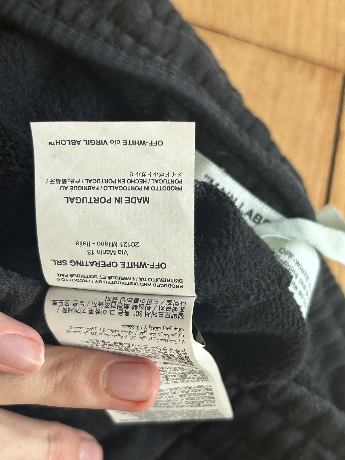 Off-White Off-White black waterfall graphic sweat shorts Size US 29 - 7 Thumbnail