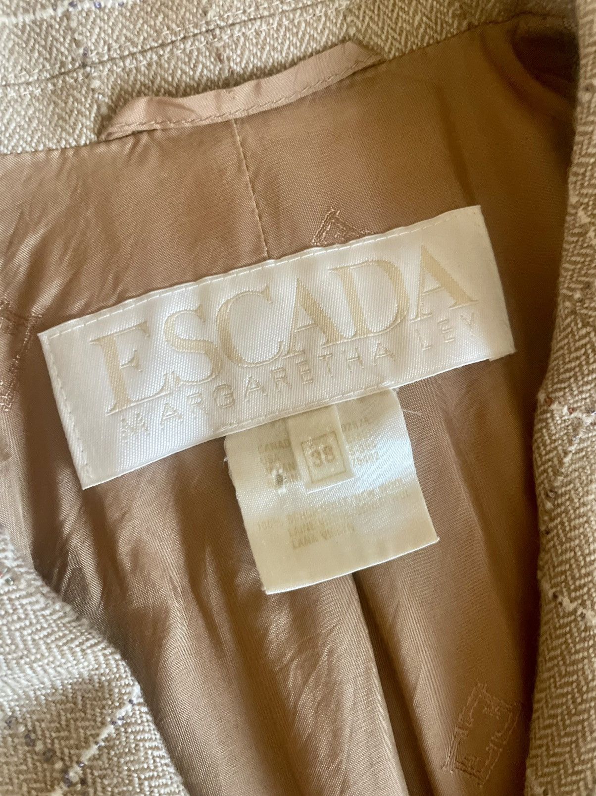 Escada Escada vintage virgin wool blazer 38 Size S / US 4 / IT 40 - 4 Thumbnail