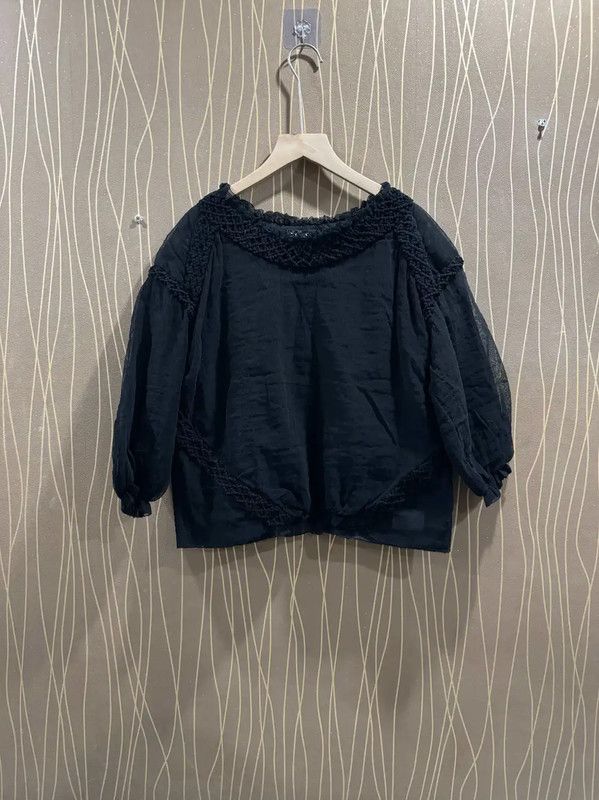 Chanel Chanel Black Cotton Pullover Top 0089 Size S / US 4 / IT 40 - 1 Thumbnail
