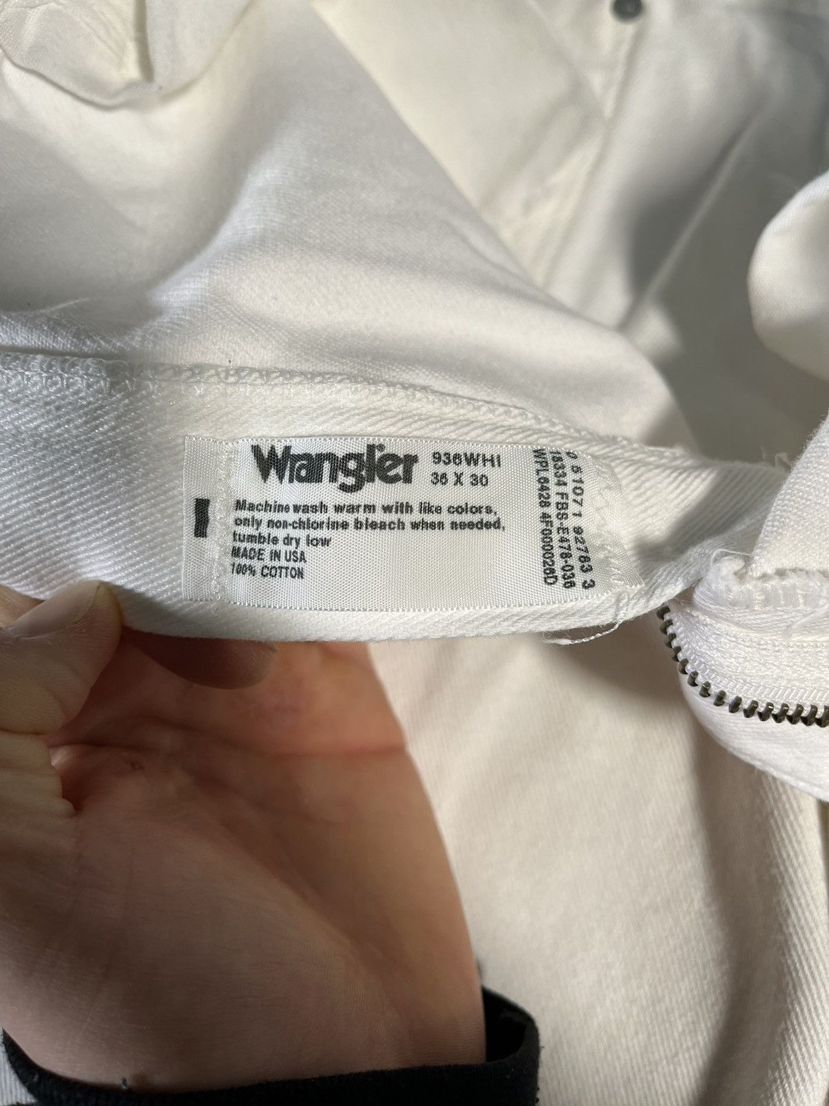 Wrangler White Wrangler Jeans Made in USA Size US 30 / EU 46 - 4 Thumbnail