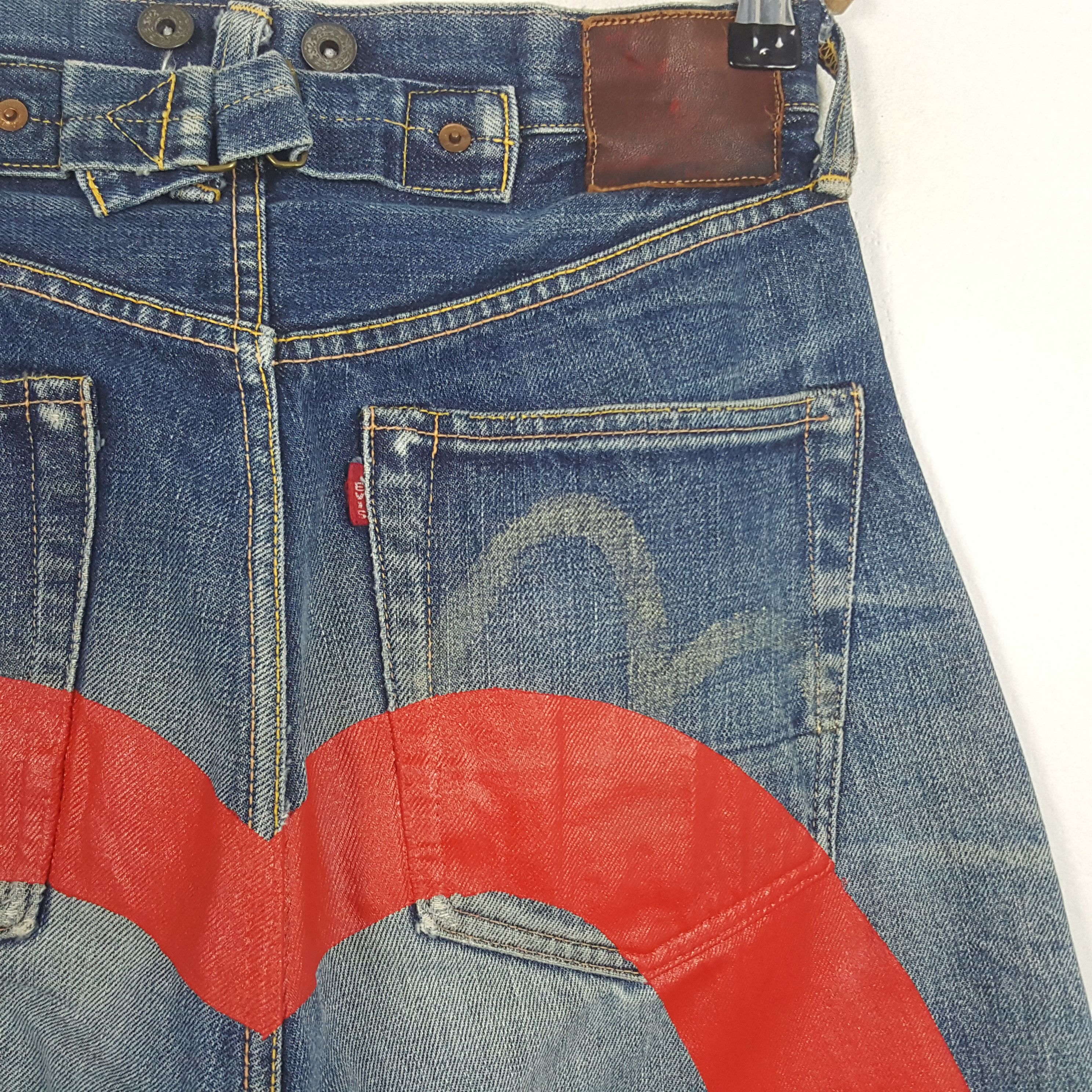 Evisu × Japanese Brand × Vintage Vintage Evis Selvedge Japanese Daicock Custom Denim Jeans Size US 26 / EU 42 - 3 Thumbnail
