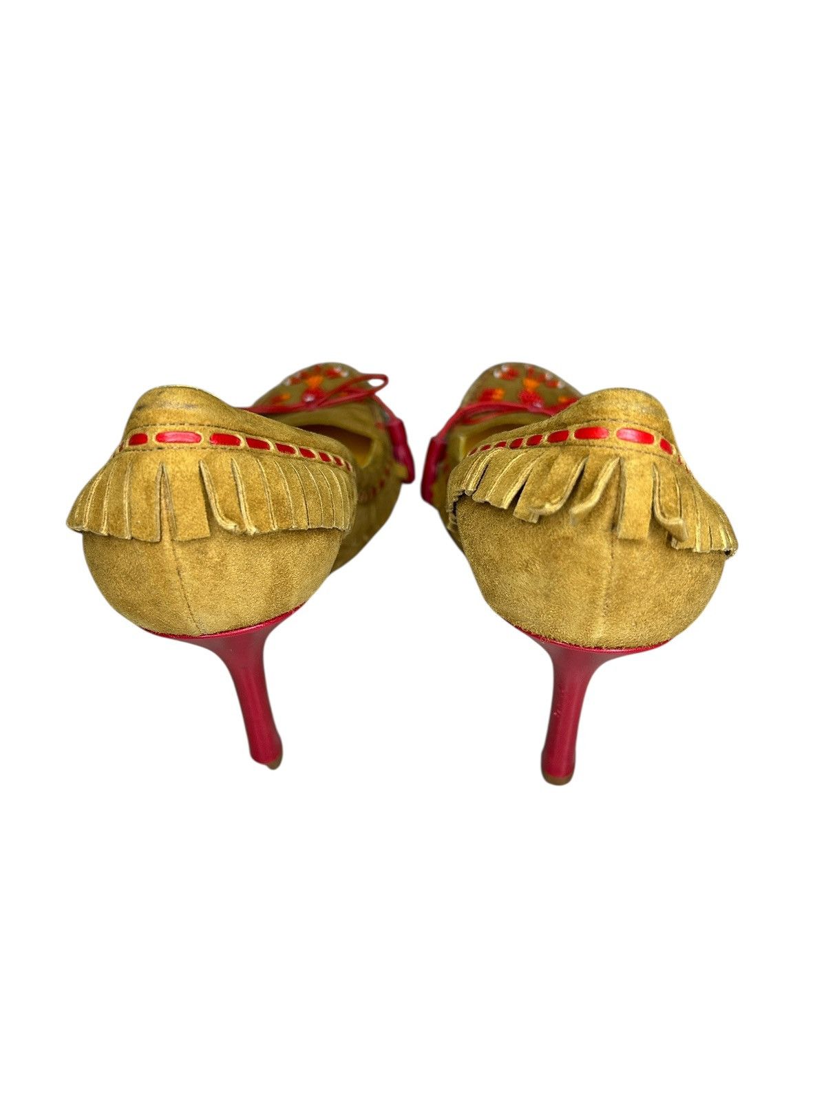 Dsquared2 S/S 06 Beaded Fringe Heels Size US 7 / IT 37 - 10 Thumbnail