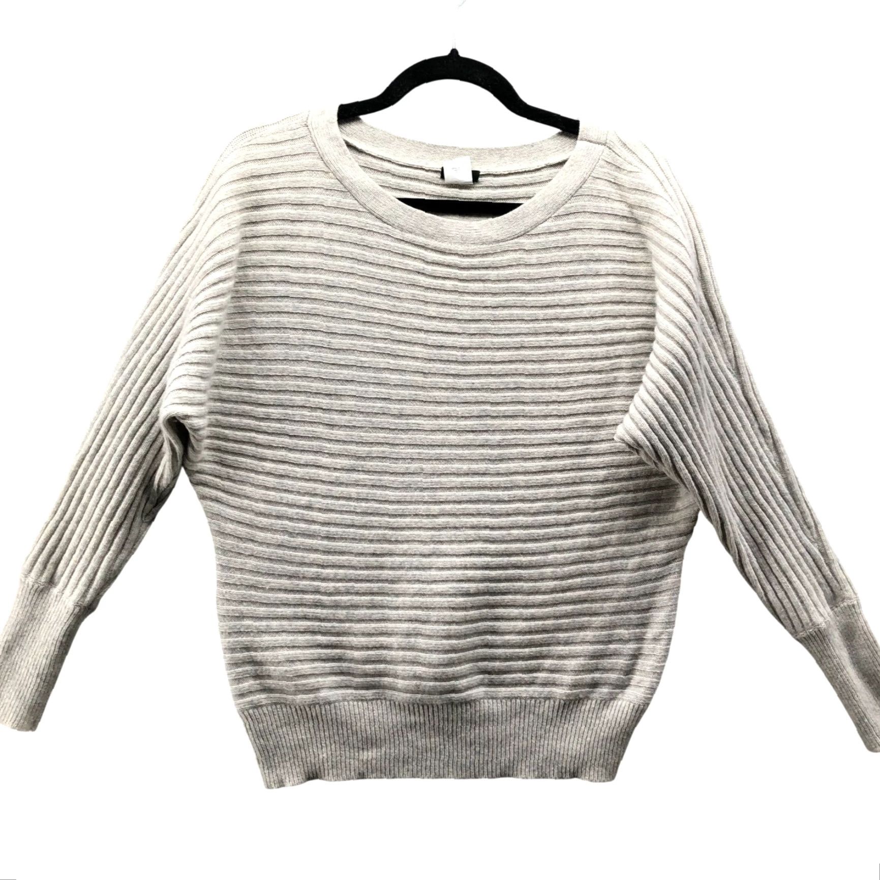 J.Crew J. Crew Wool Cashmere Sweater Womens S Beige Dolman Sleeve Crew Neck Pullover Knit Knitwear Regular Fit Classic Casual Ribbed Stretch Size S / US 4 / IT 40 - 2 Thumbnail