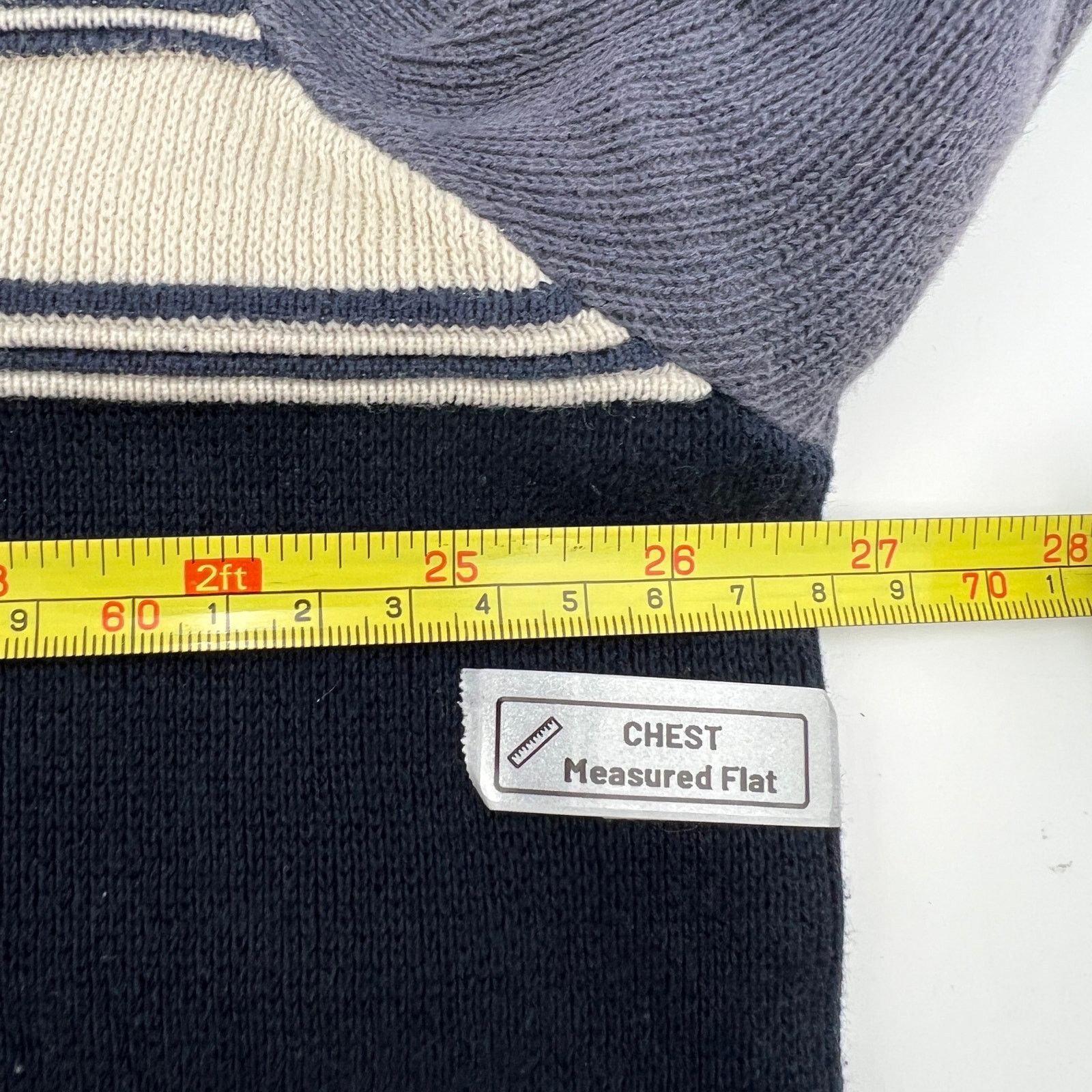 Gap Vintage GAP Cotton Sweater Blue Stripe Size US XL / EU 56 / 4 - 4 Thumbnail
