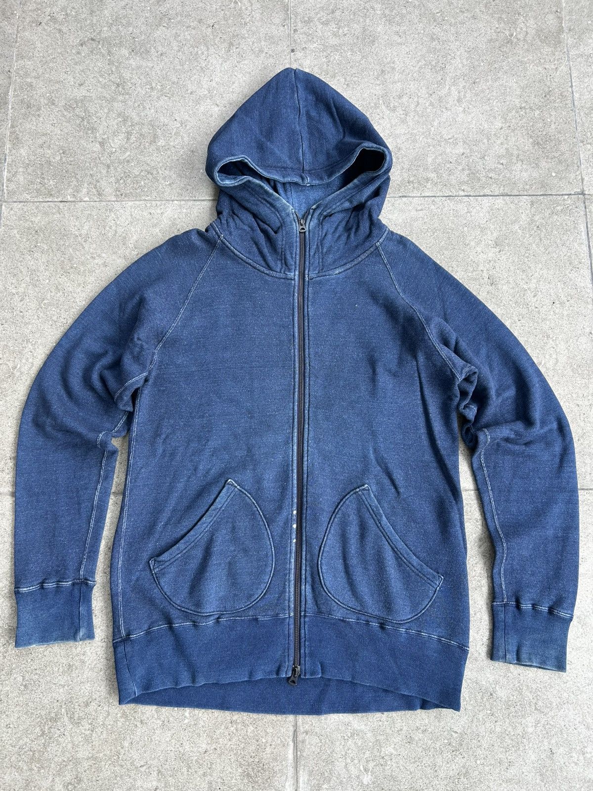 Momotaro Jeans Momotaro Jeans Indigo-dyed Full-zip Hiodie Size US XXL / EU 58 / 5 - 2 Thumbnail