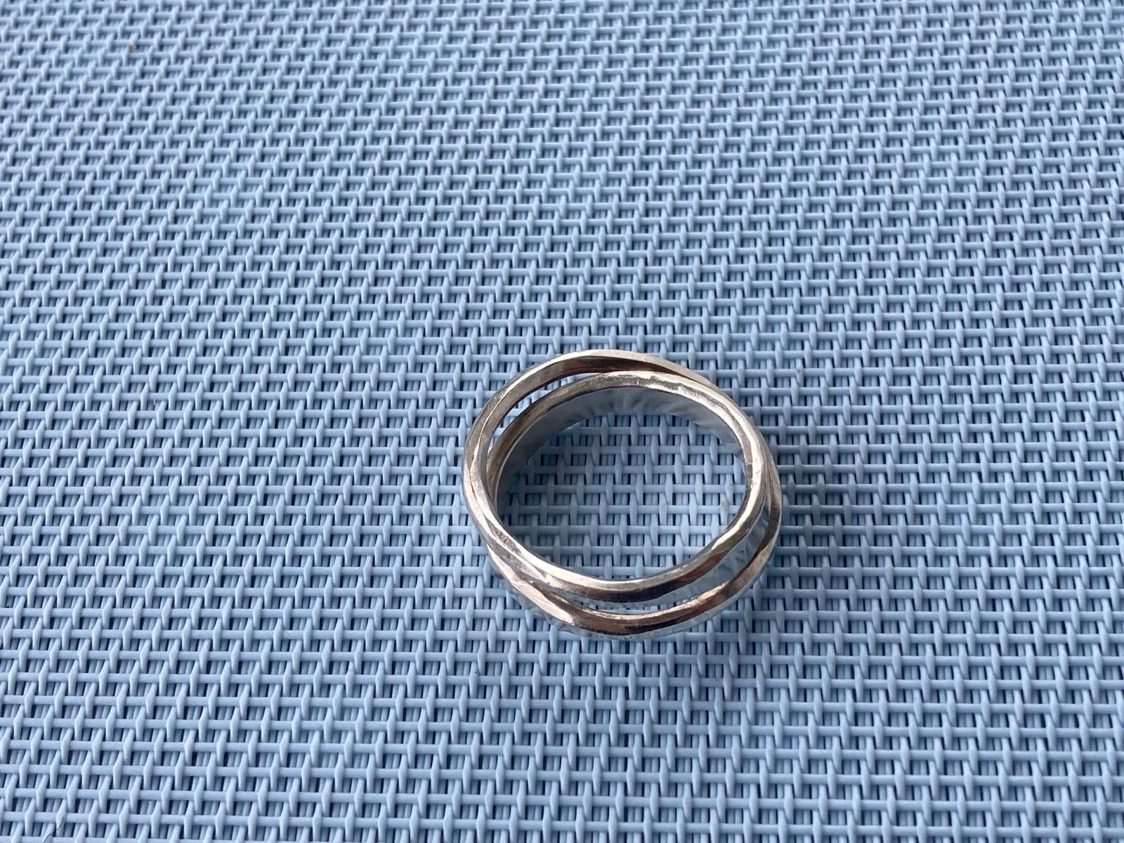 Werkstatt Munchen Werkstatt München duo interlacing 925 ring L Size ONE SIZE - 8 Thumbnail