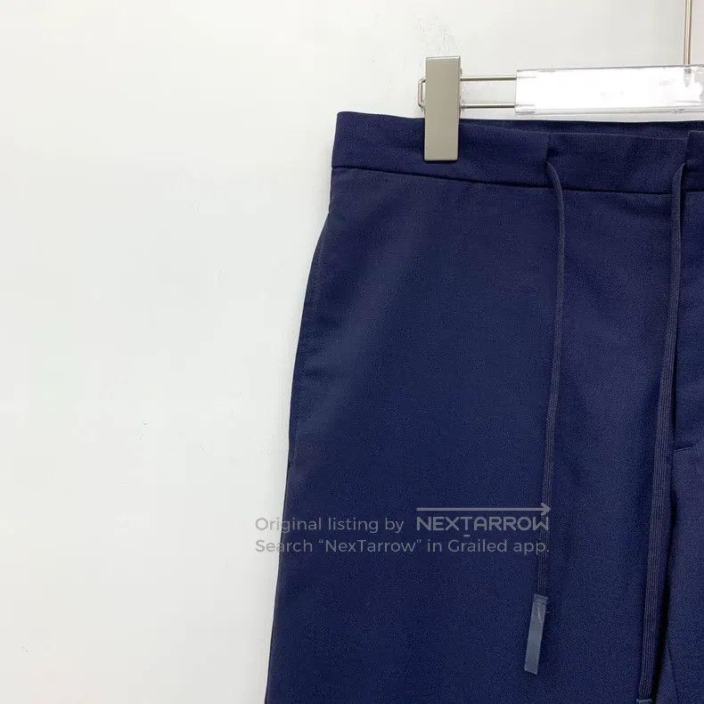 Maison Margiela Maison Margiela Dark blue sheep wool drawstring casual tro Size US 30 / EU 46 - 3 Thumbnail