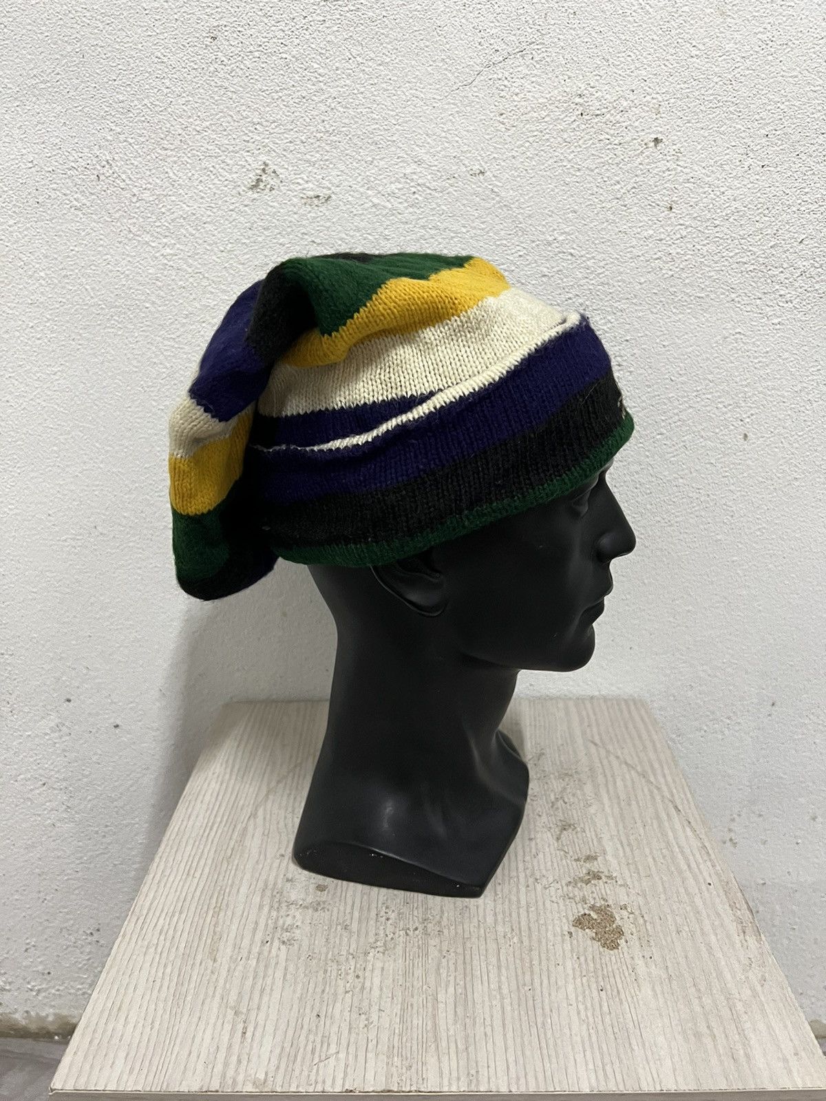 Kangol Vintage Kangol Striped Design Beanie Hat Size ONE SIZE - 4 Thumbnail
