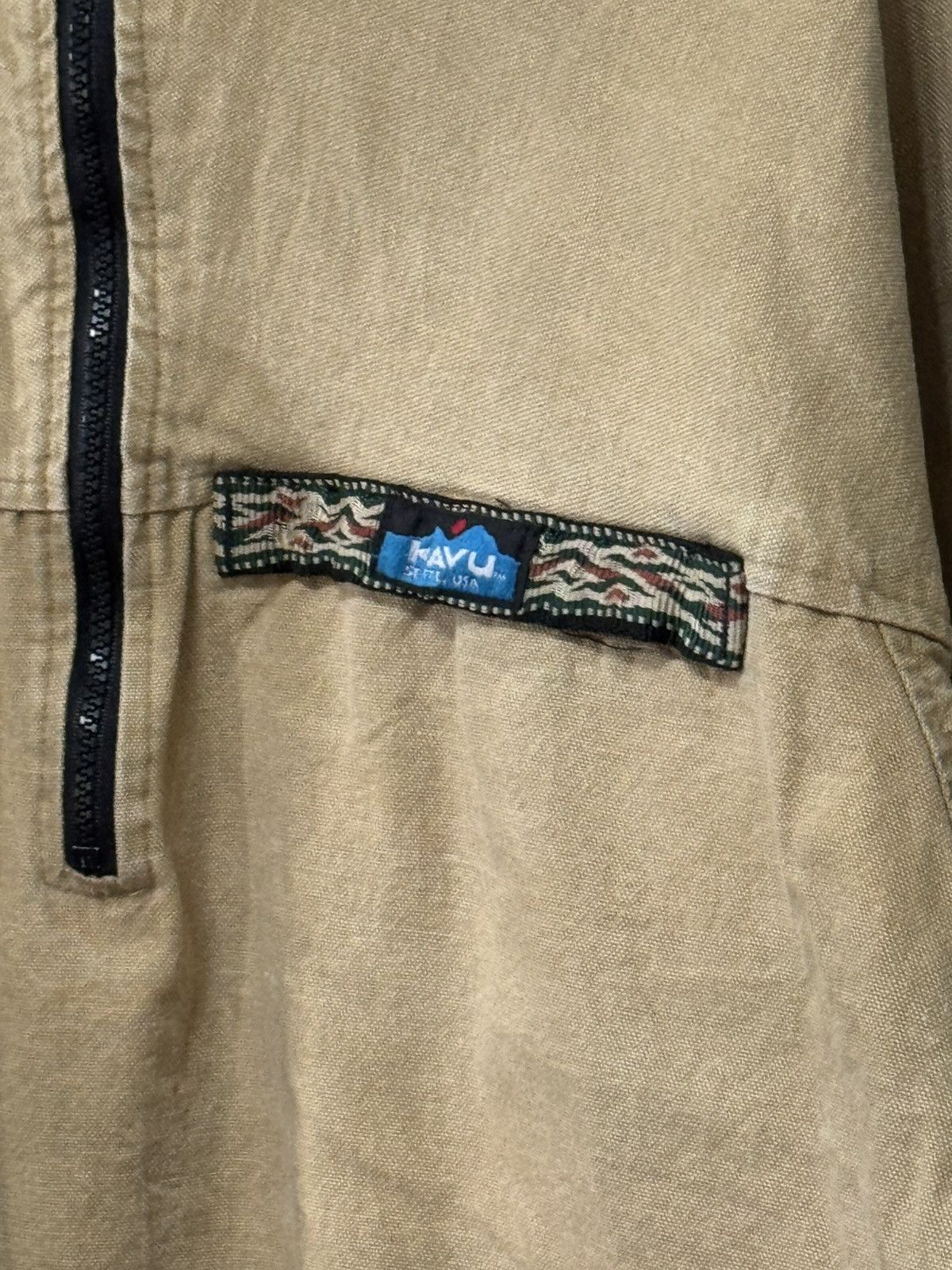 KAVU Vintage 90s Kavu halfzipper duck canvas throwshirt Jacket Size US XL / EU 56 / 4 - 4 Thumbnail