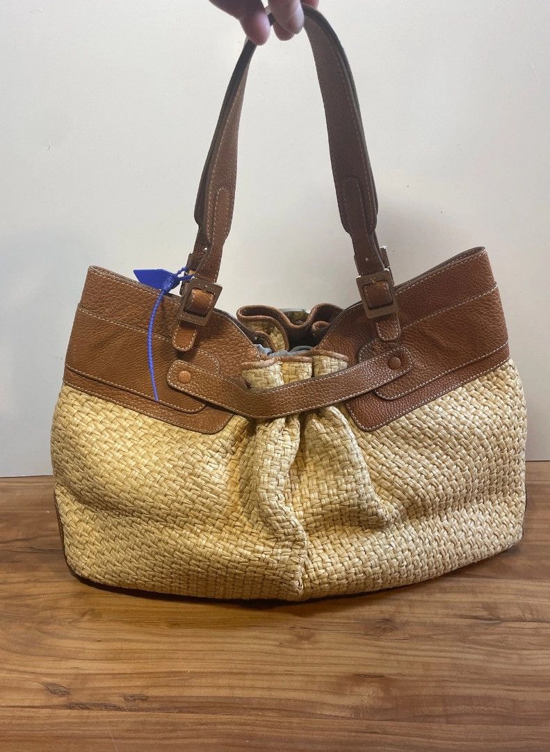 Anya Hindmarch Anya Hindmarch leather and raffia Size ONE SIZE - 5 Thumbnail
