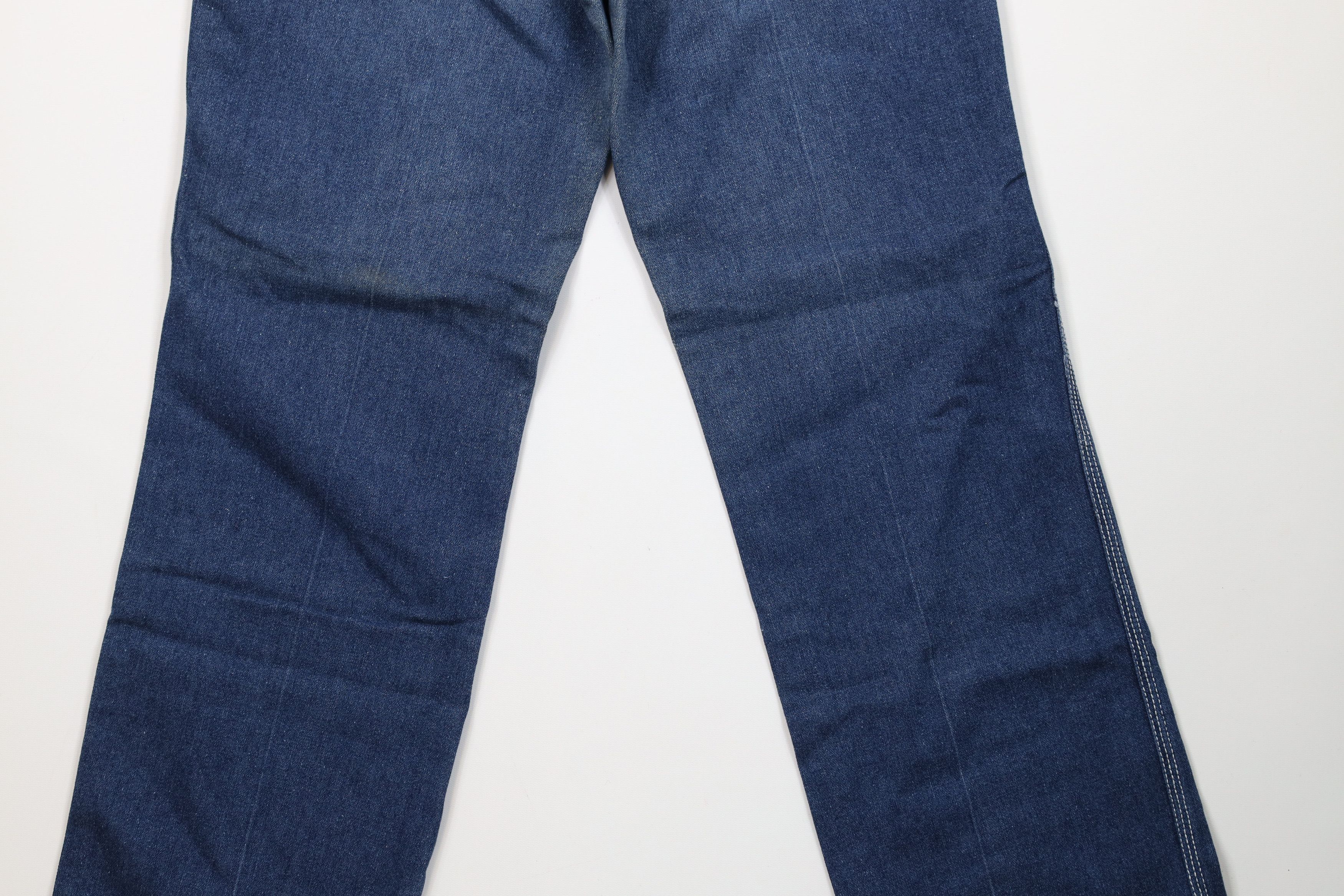 Vintage Vintage 70s Streetwear Wide Leg Denim Jeans Blue Triblend Size US 30 / EU 46 - 12 Thumbnail