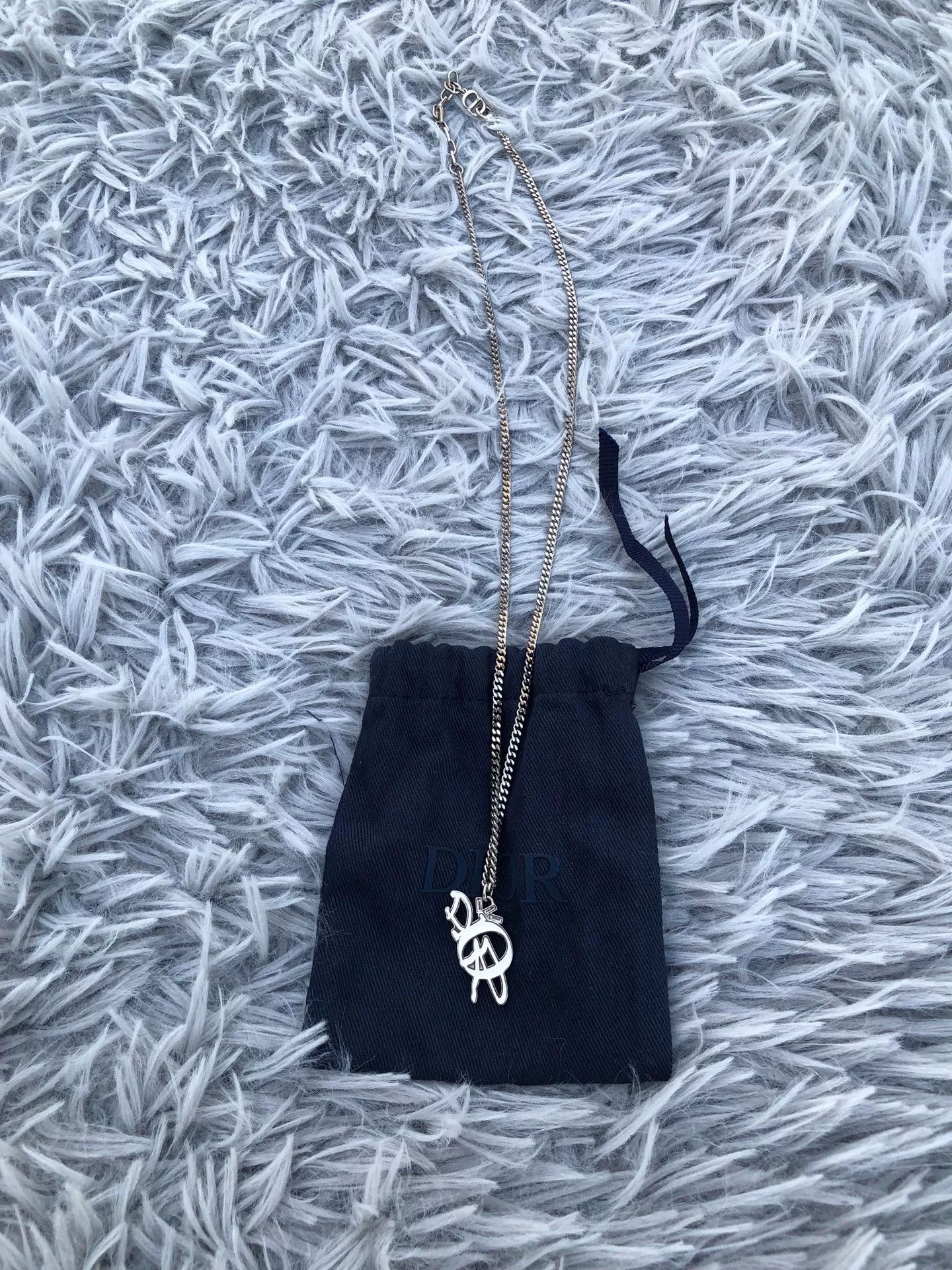 Dior Dior 2023 Crystal Logo Necklace Size ONE SIZE - 1 Thumbnail