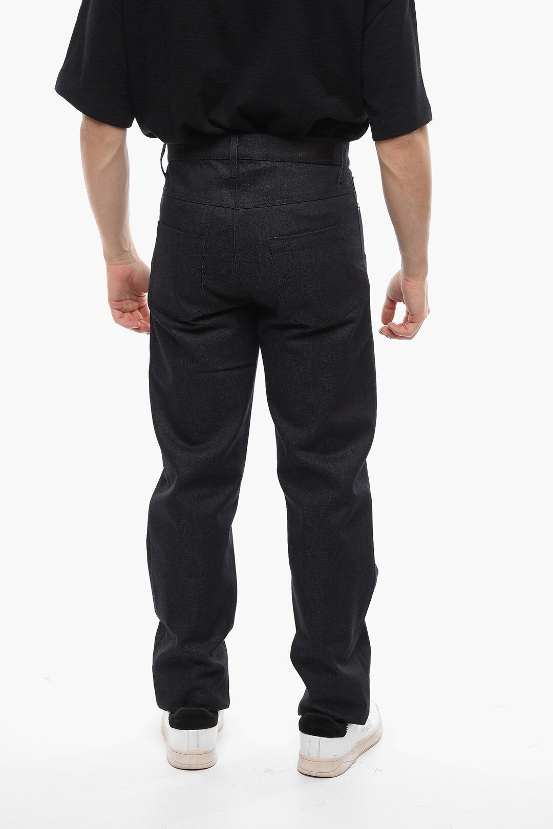 Bianca Saunders o1mle0725 Asymetrical Stitching 5 Pocket Jeans in Blue Size US 36 / EU 52 - 2 Thumbnail